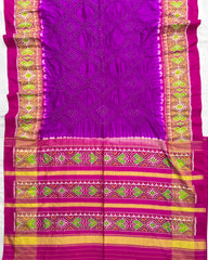 Pink & Purple Designer Patola Bandhej