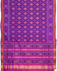 Purple Panchanda Designer Patola Saree