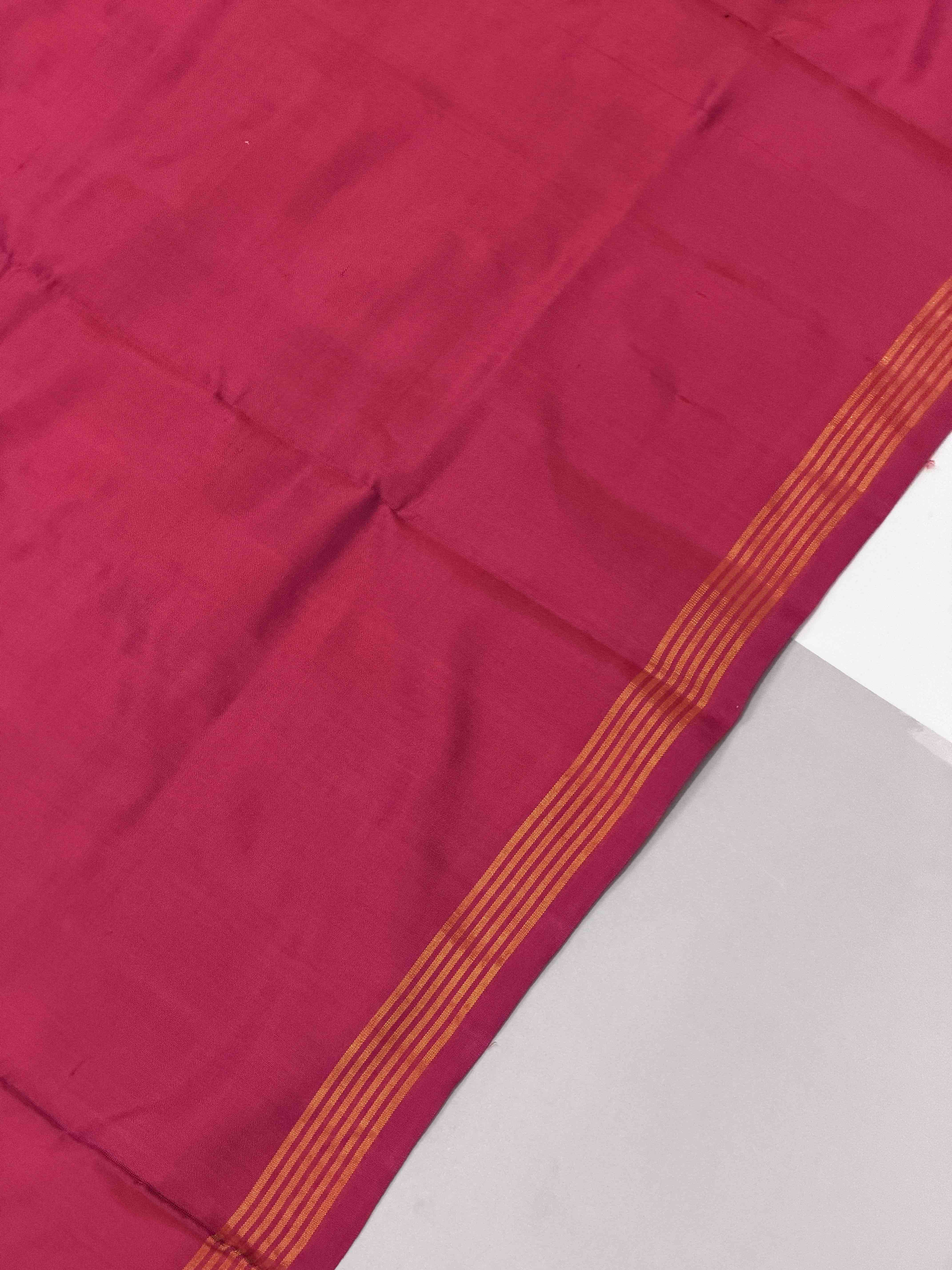 Pink & turquoise Blue Manekchawk Patola Saree
