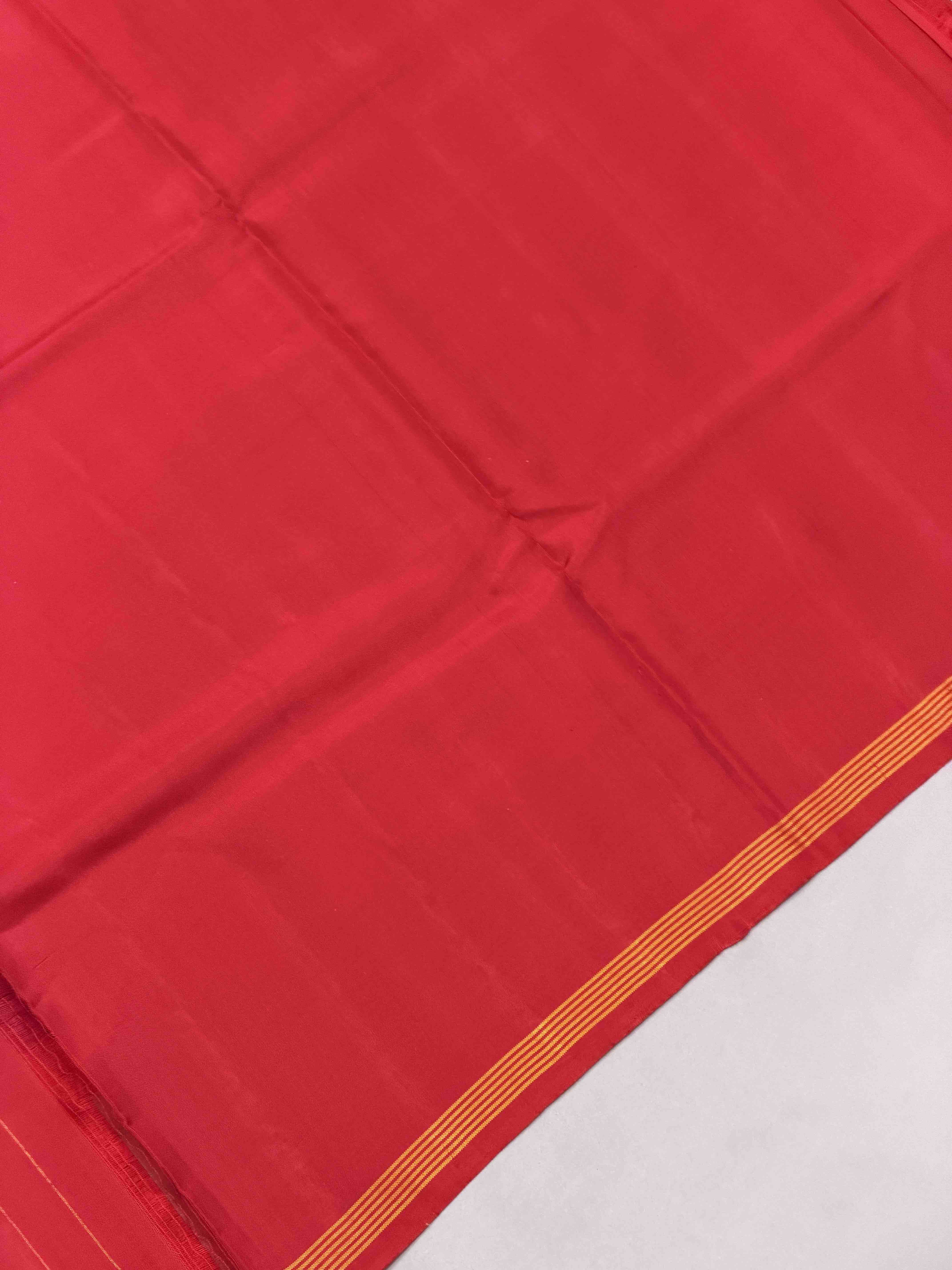 Red & Blue figure Design Patola Saree