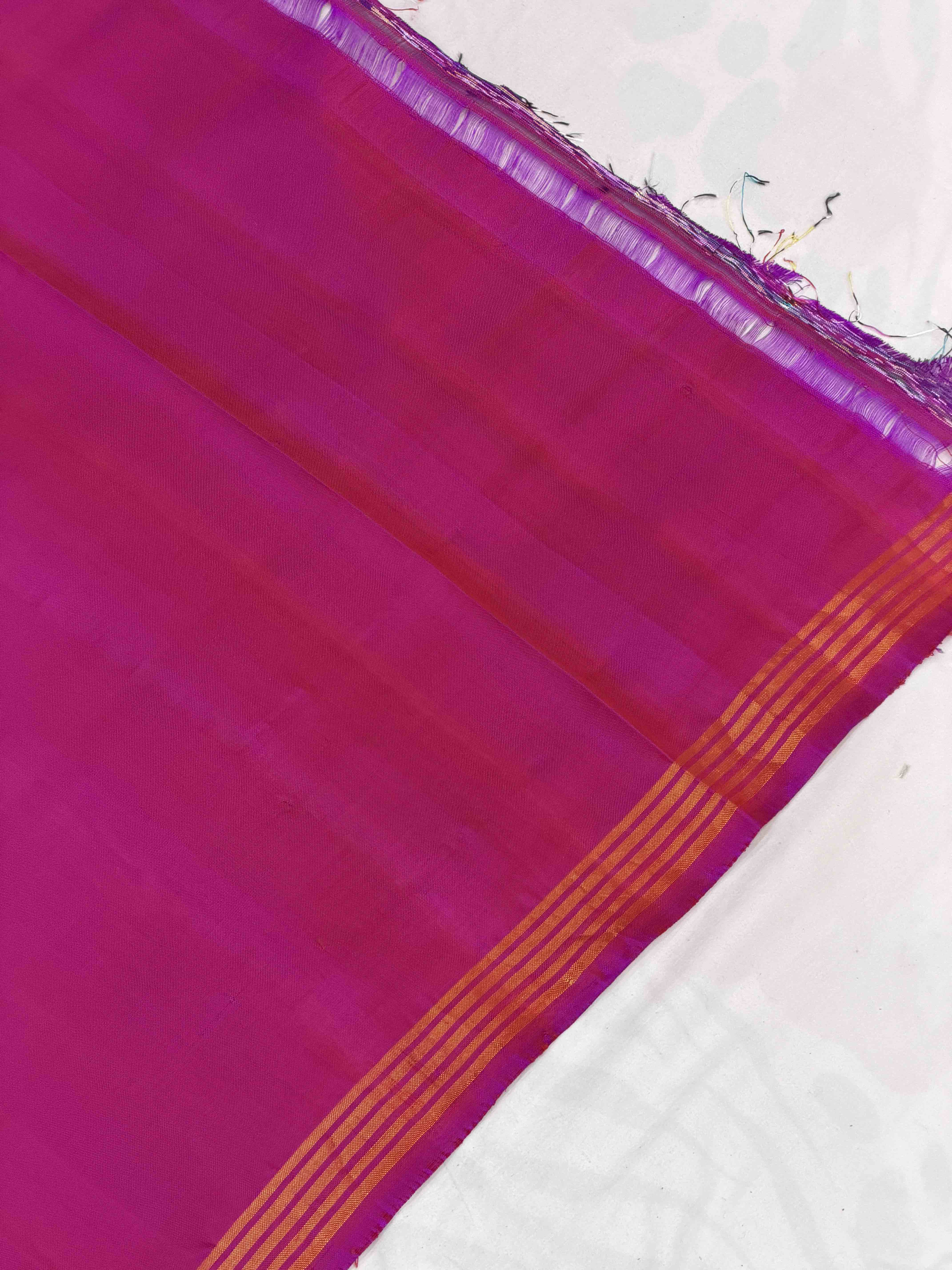 Purple pink figure design Patola Saree