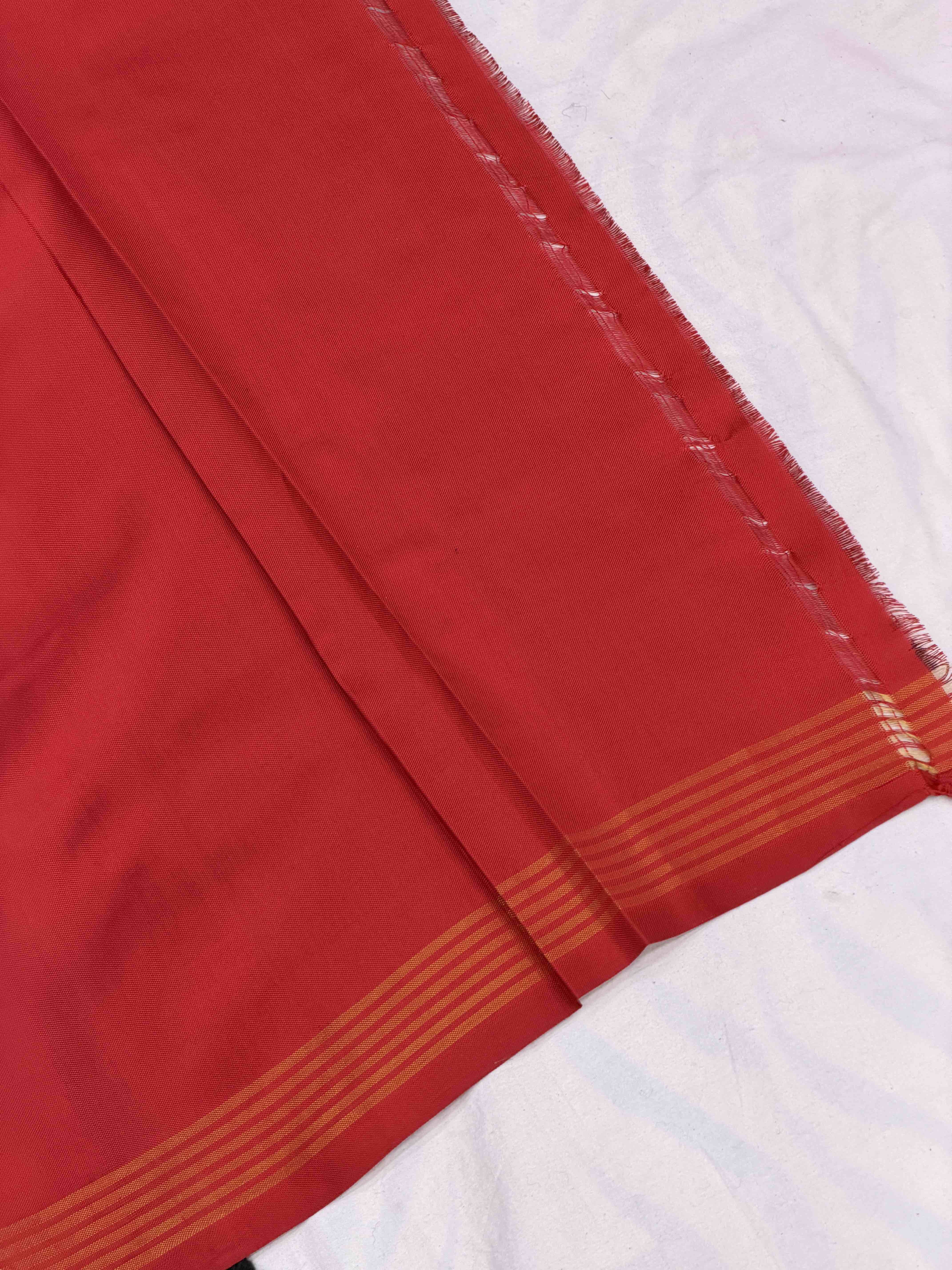 Red with turquoise n Green Chhabdi Design Patola