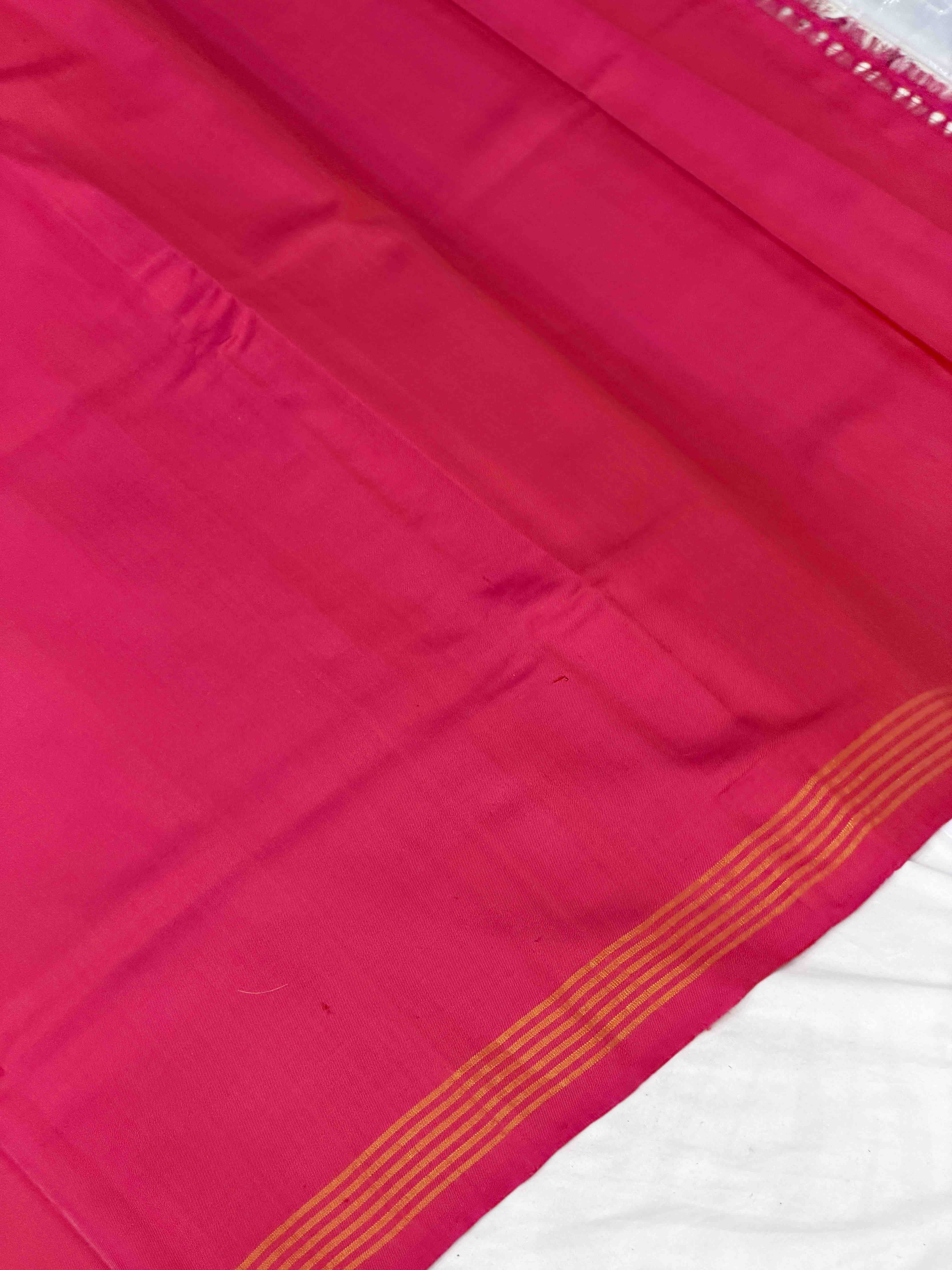 Pink & turquoise fancy floral Patola Saree