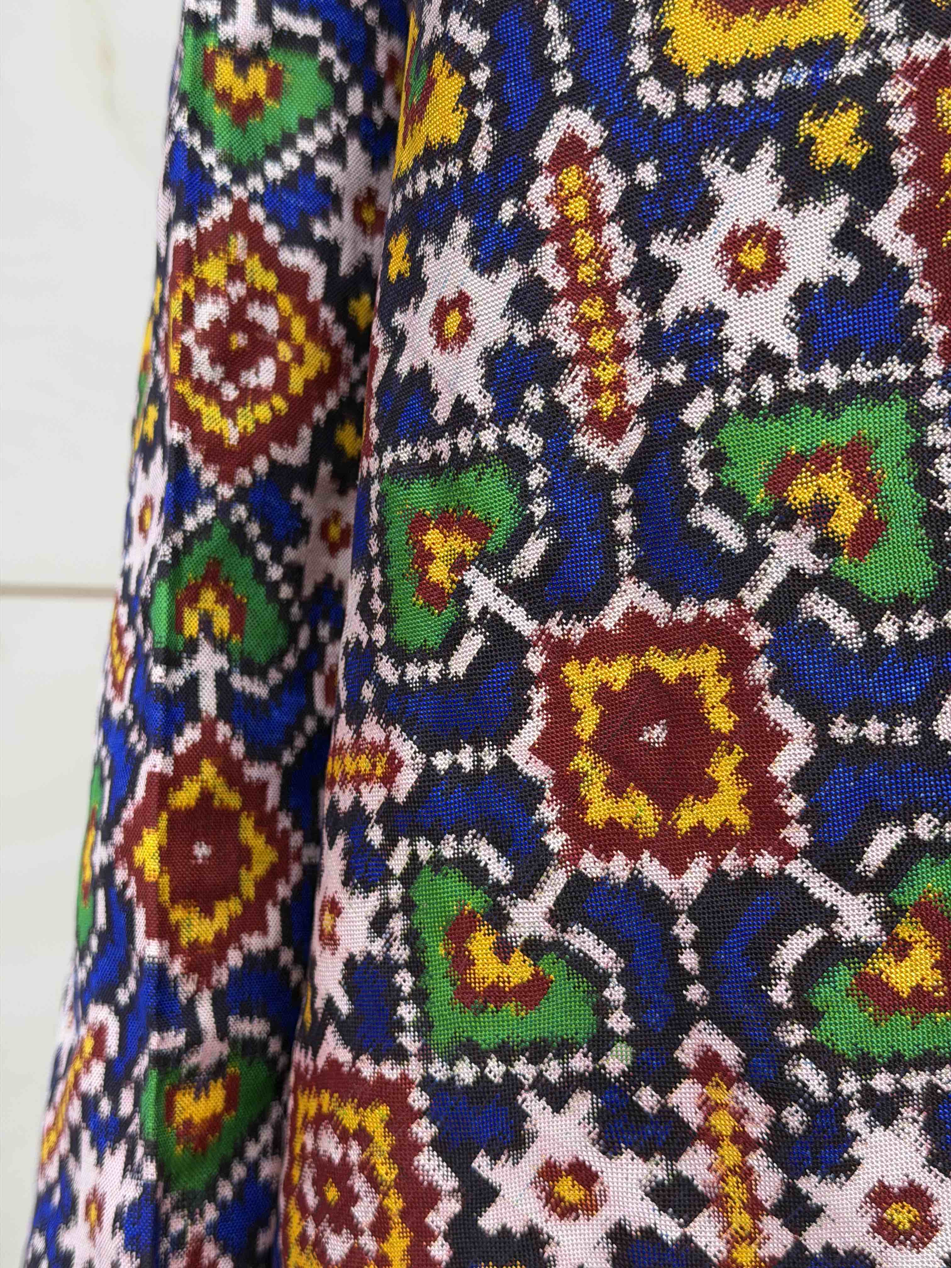 Maroon with multi colour vhoragaji double ikat Dupatta