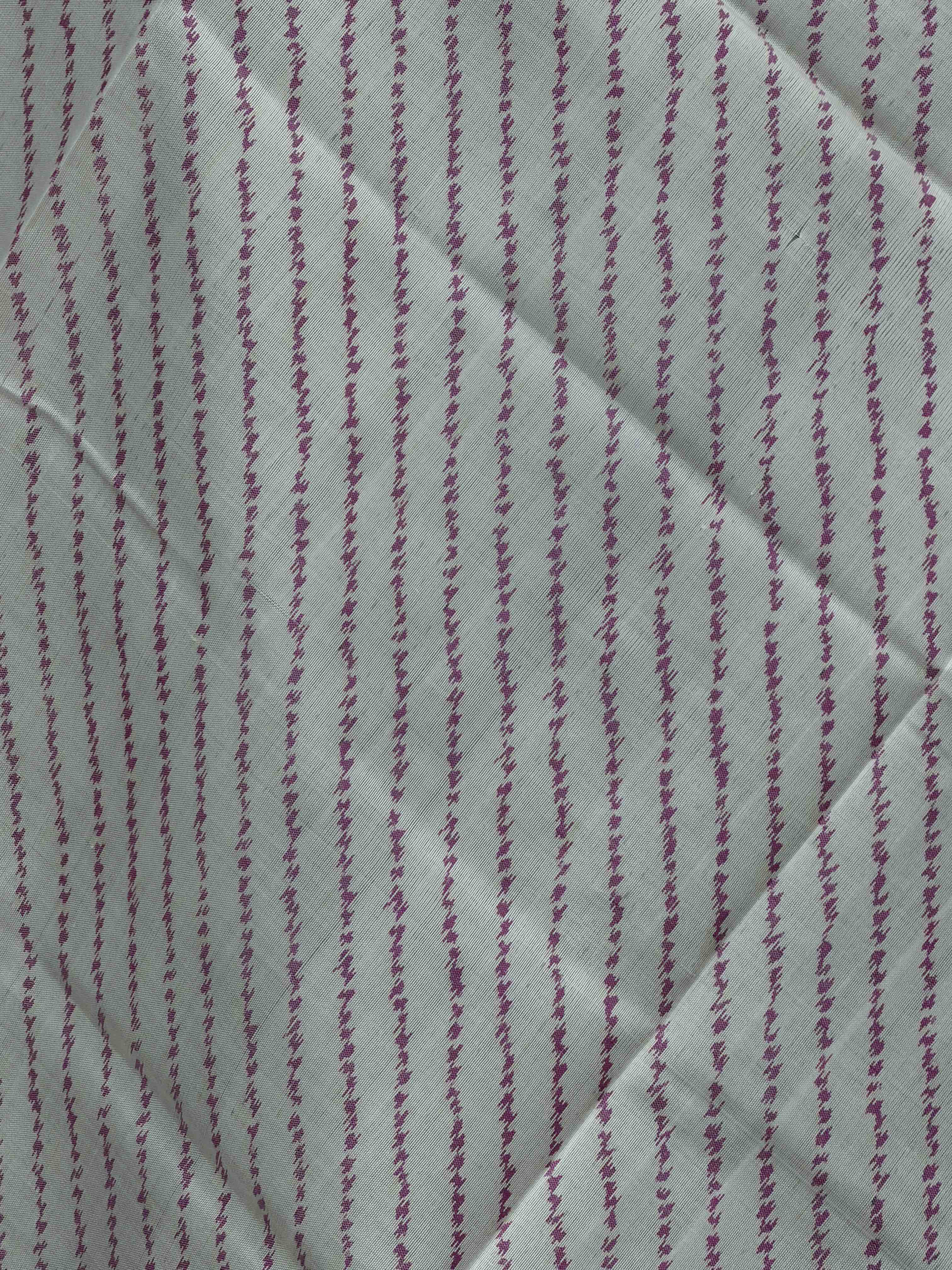 Small dupatta in cream white laheirya single ikat weave