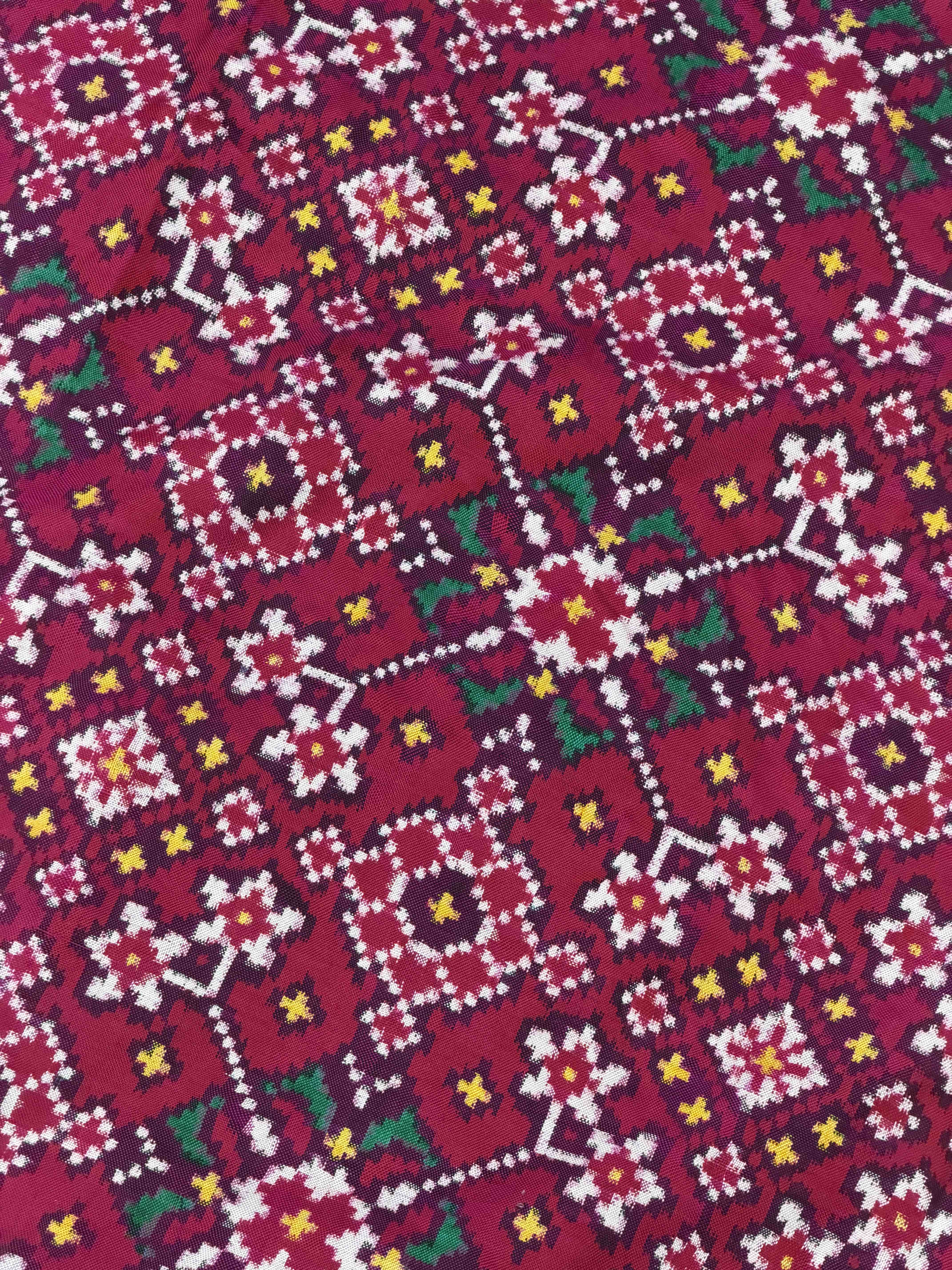 Sweet pink Navaratn Narikunj border Patan Patola