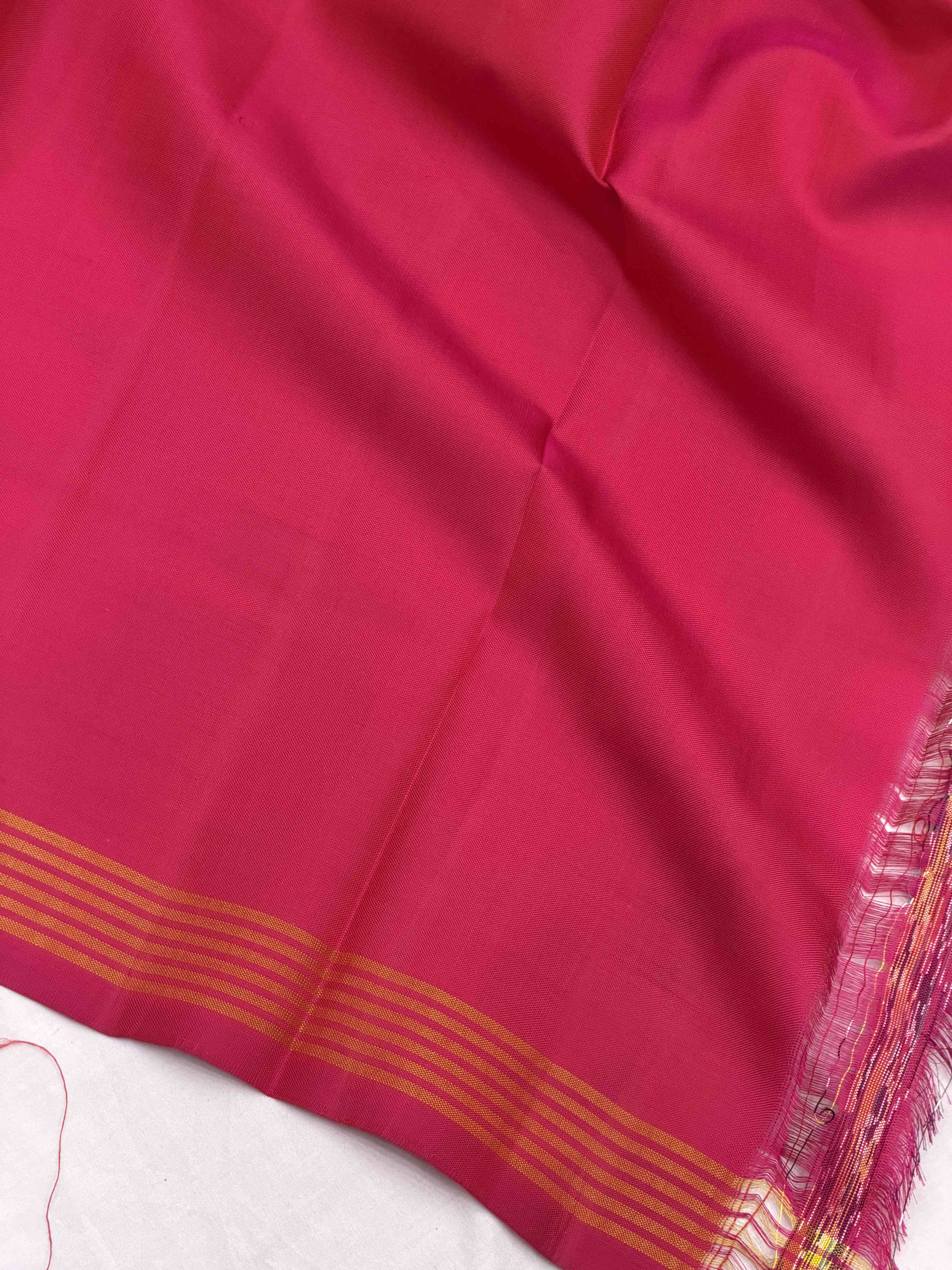 Pink with combination of multi shaded figure design single ikat