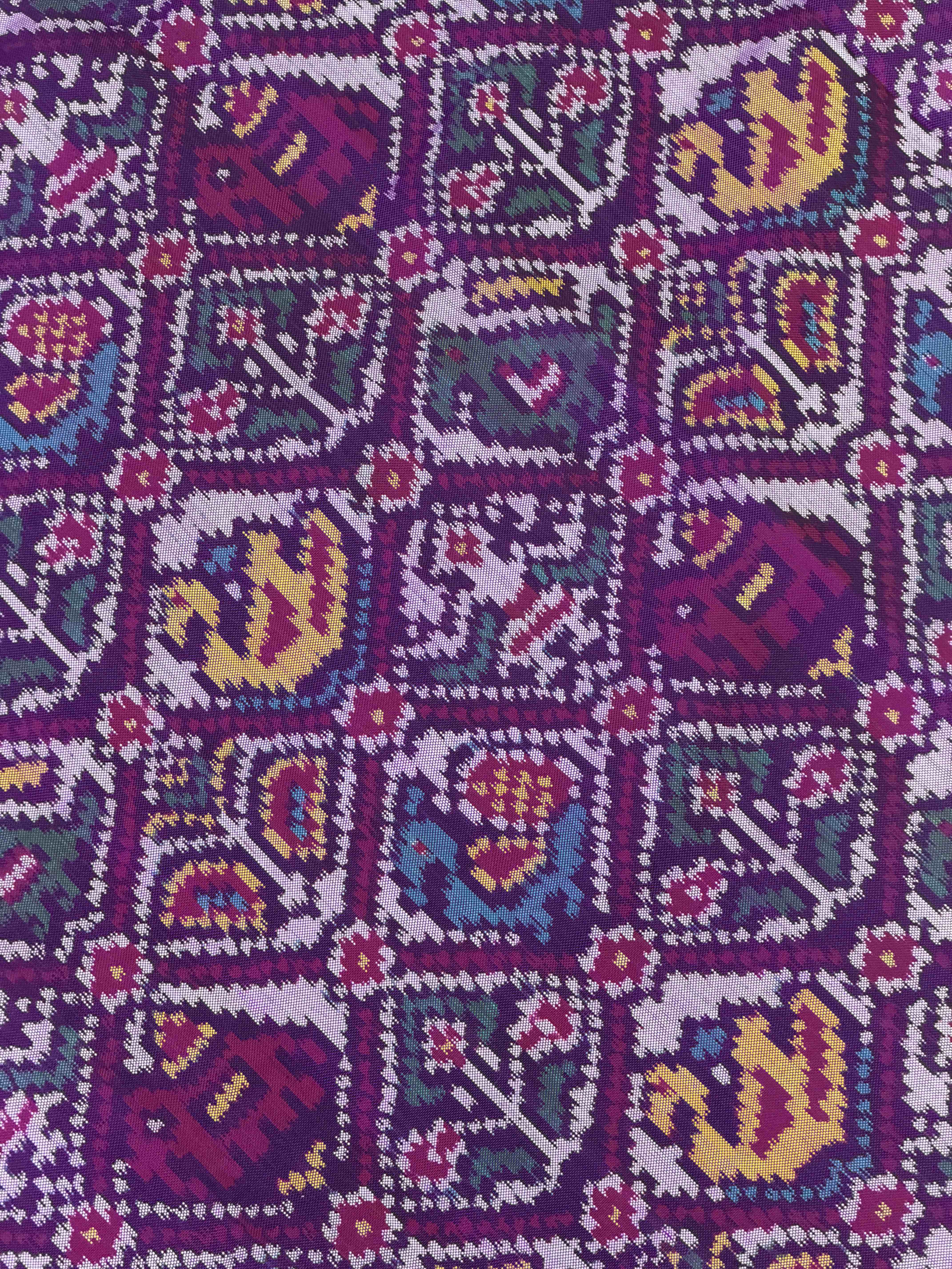 Purple & Purplish white Narikunj Patola