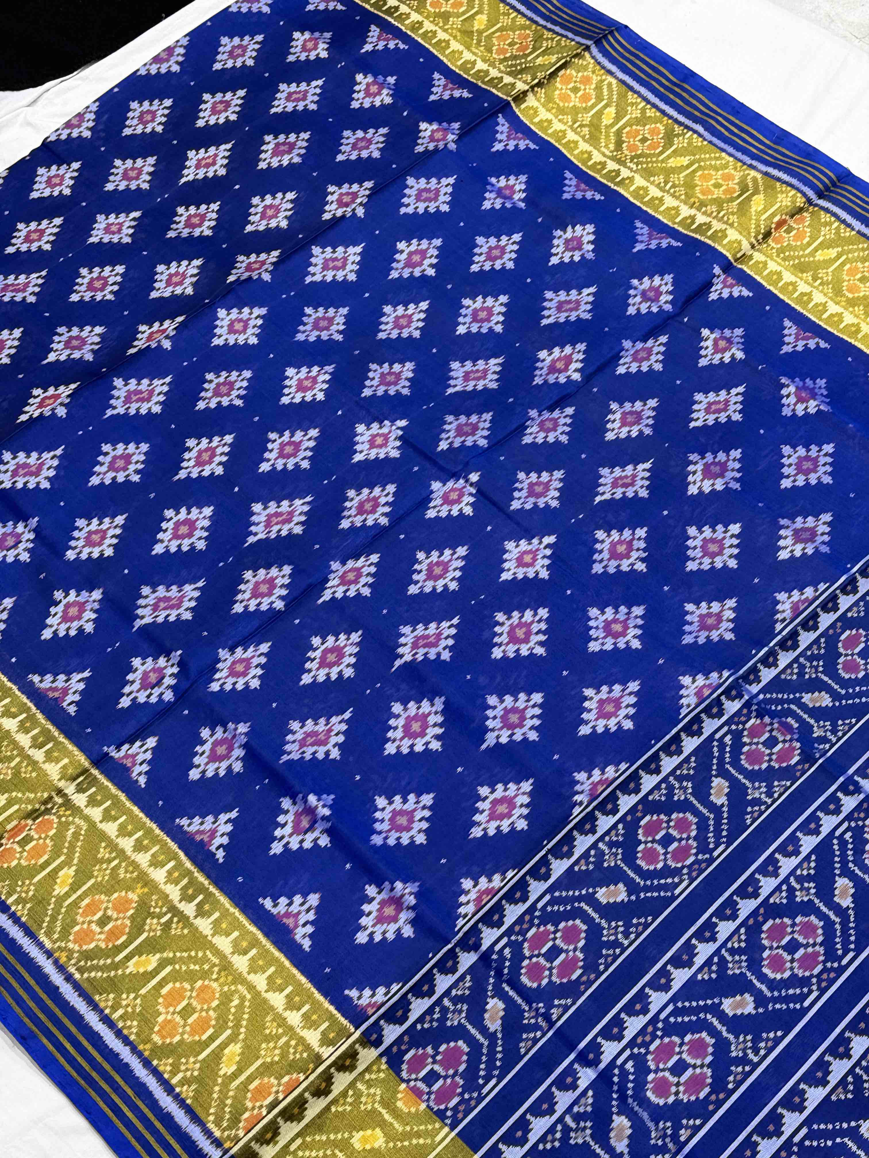 Chandabhat design tissue border Patola Saree