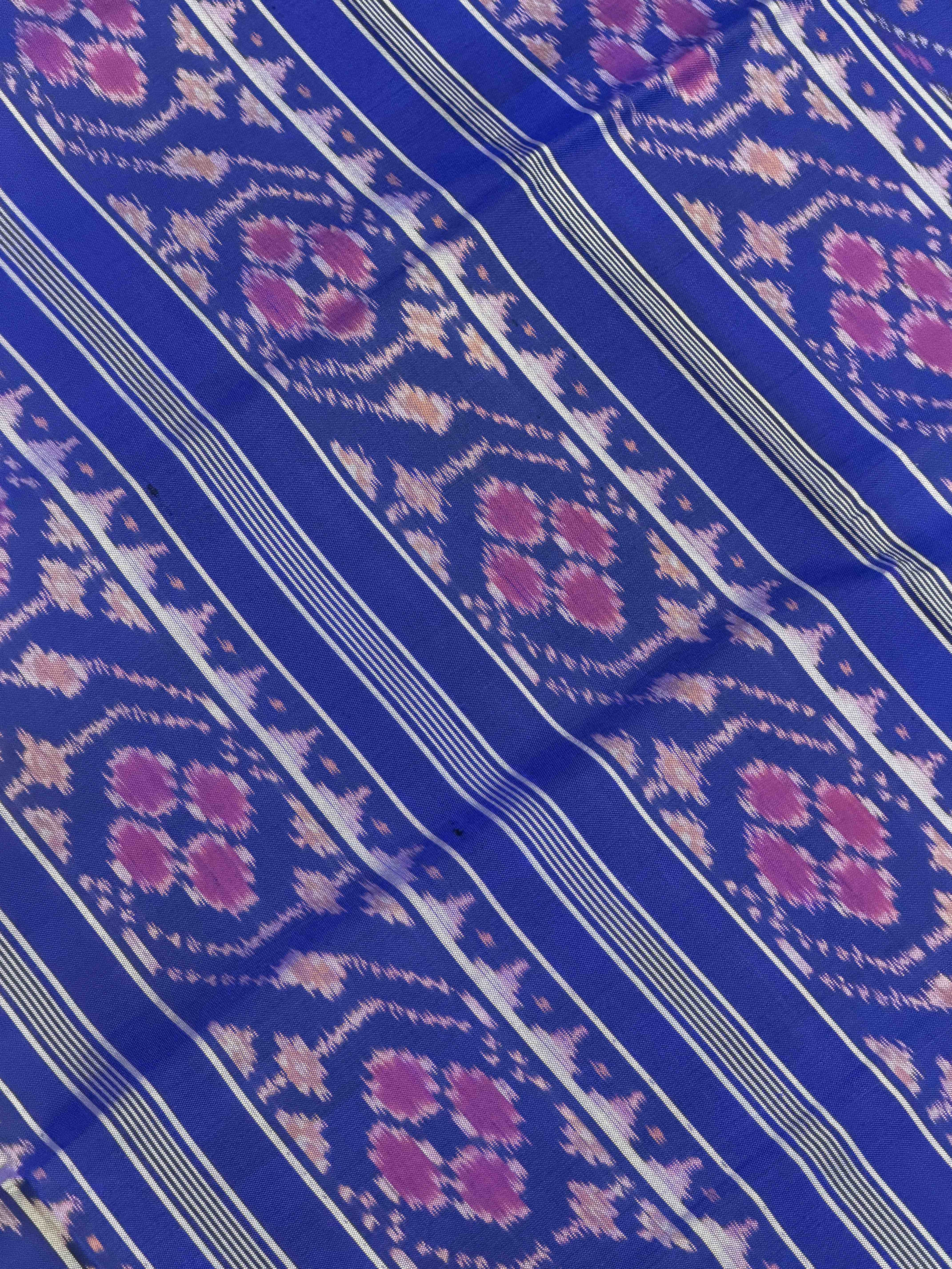 Blue manekchawk Rajkot Patola Saree