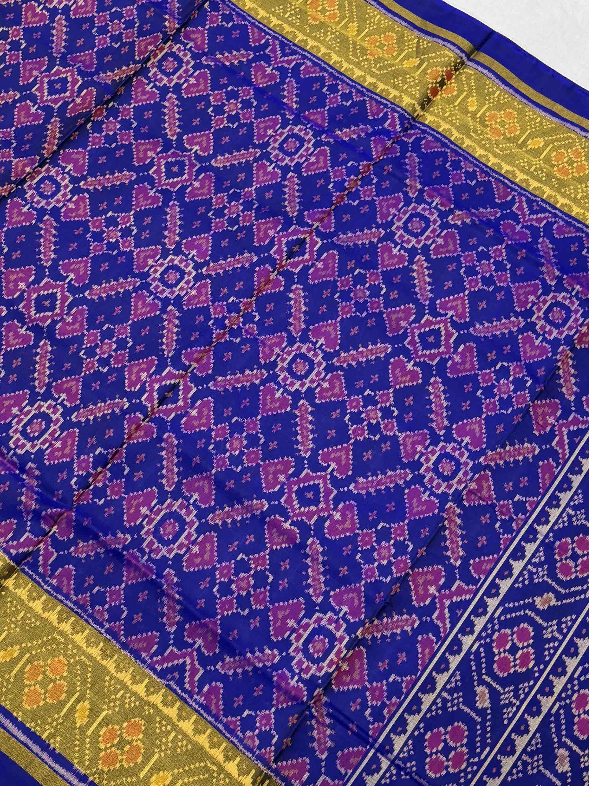 Blue meena manekchawk rajkot Patola Saree