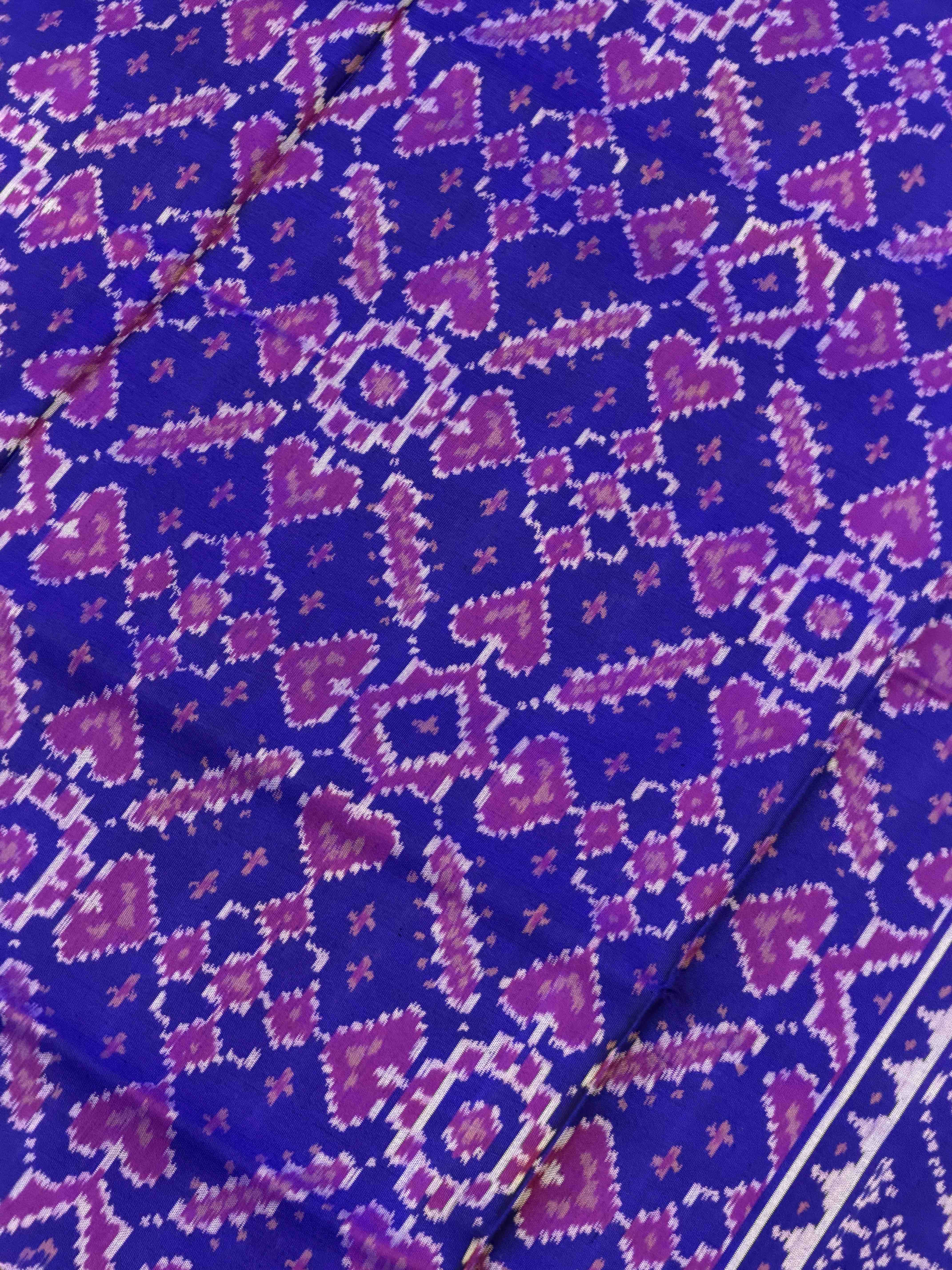 Blue meena manekchawk rajkot Patola Saree