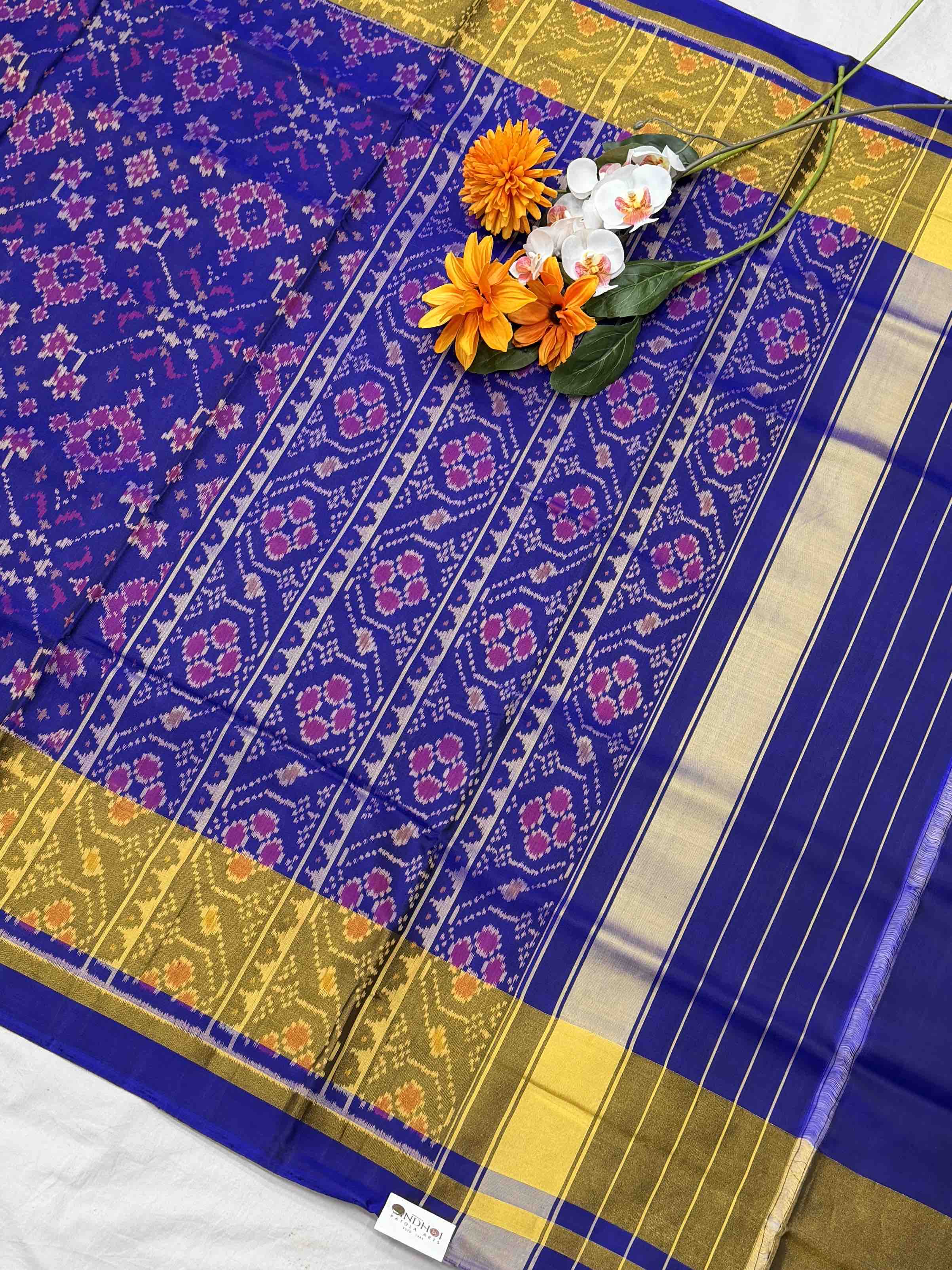 Tissue Border Navaratn Rajkot patola Saree