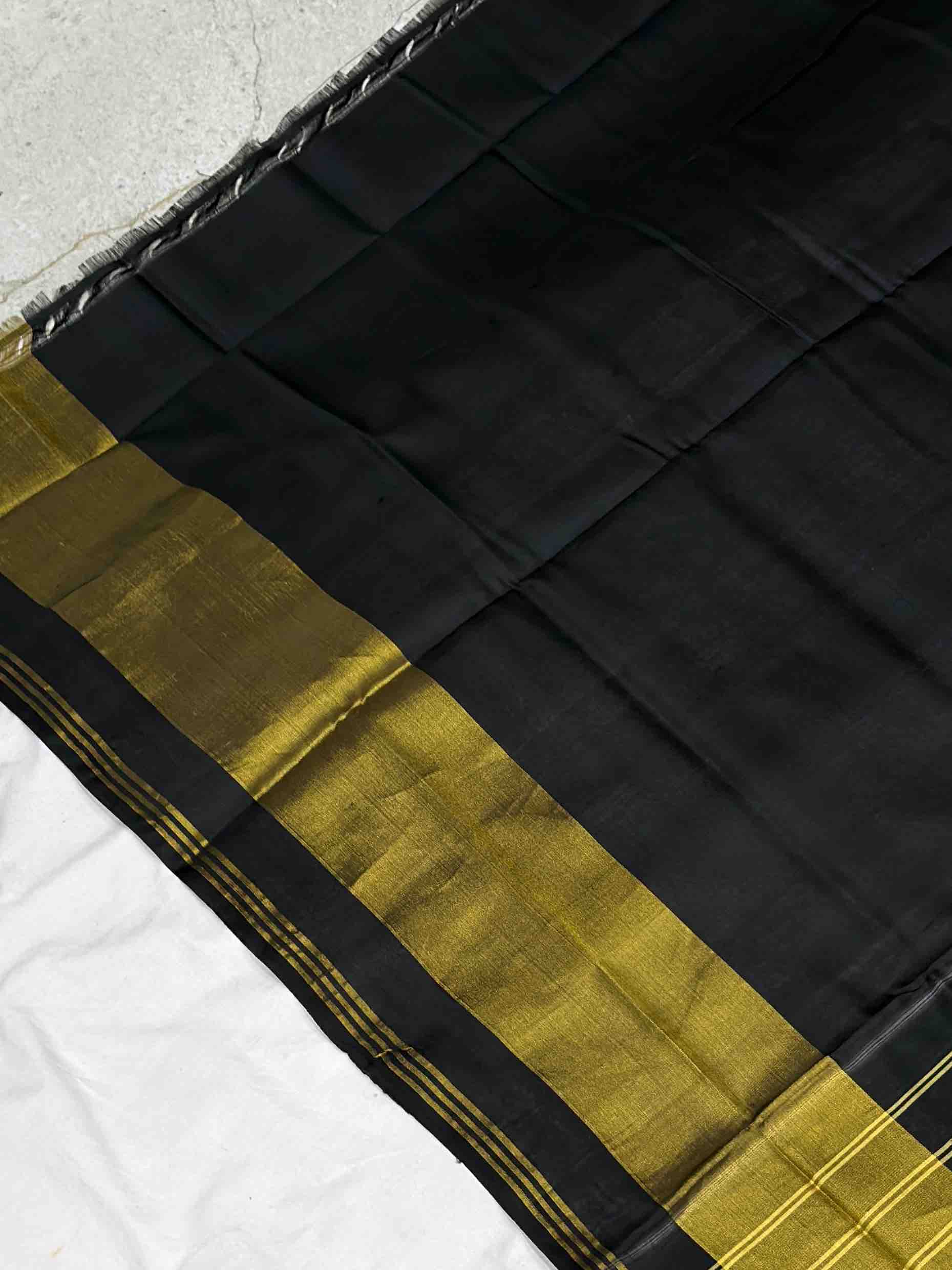 Black tissues border ambadal rajkot patola