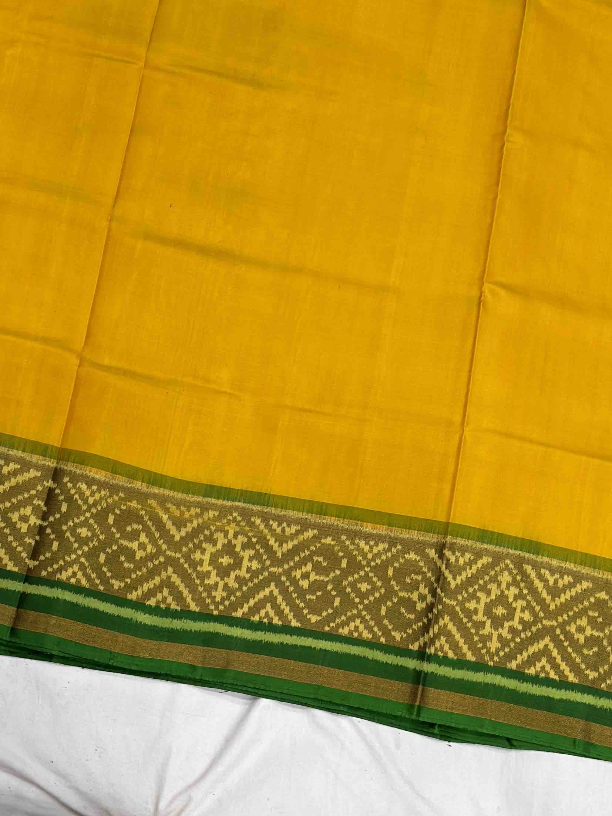 Ganga Jamuna Plain Gala border Patola saree