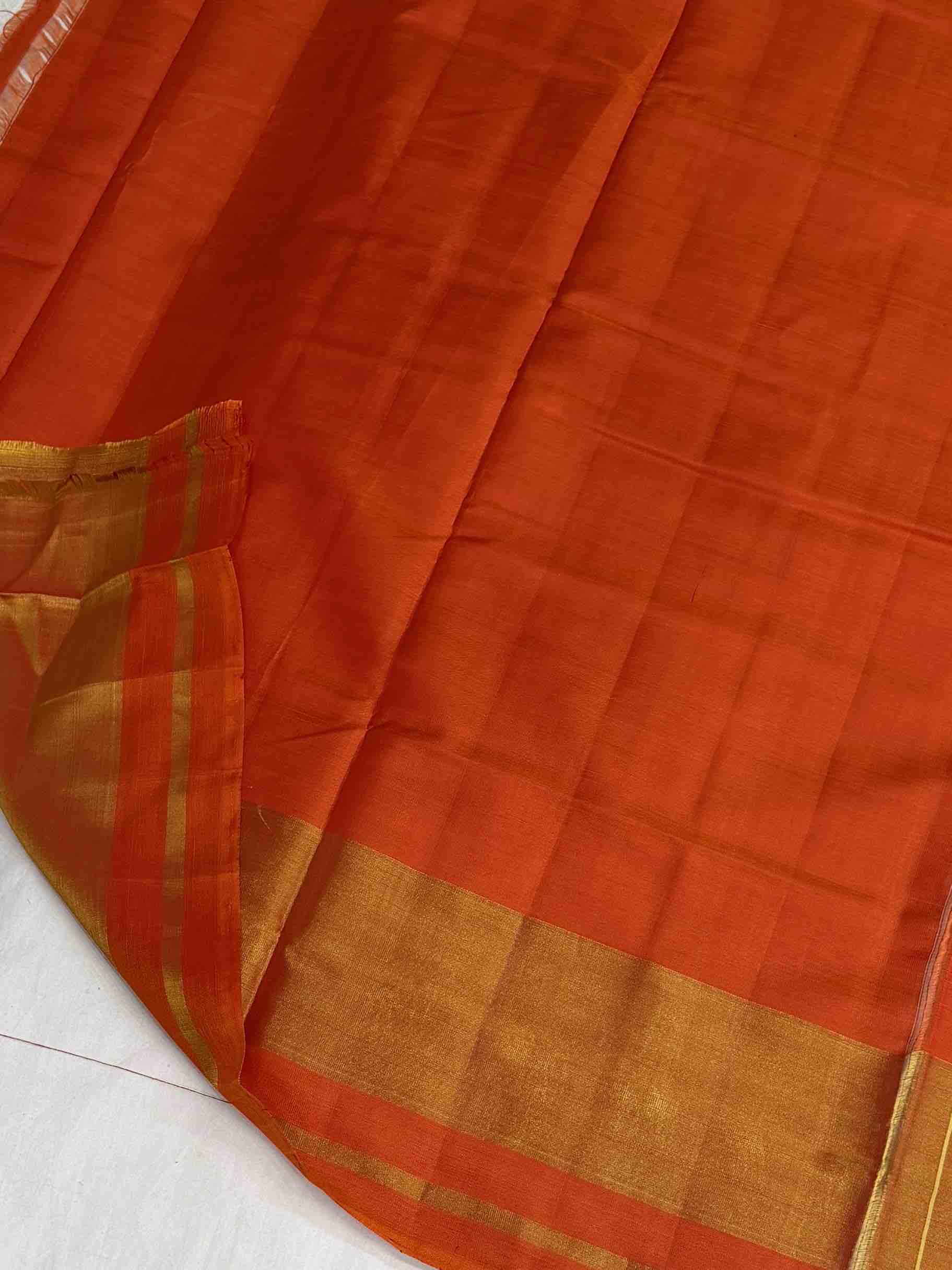 orange chandabhat rajkot patola saree