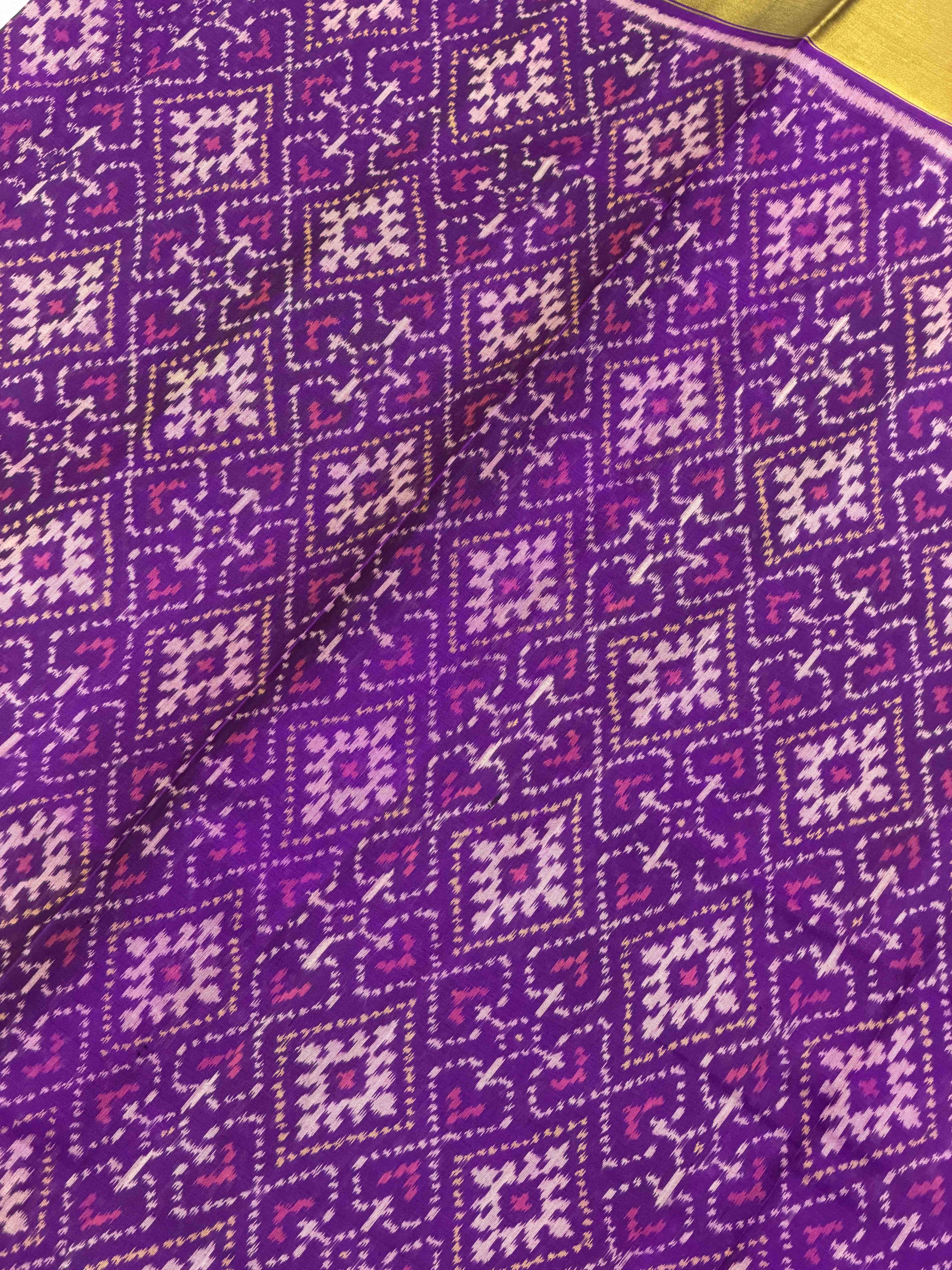 Tissue border panchanda Rajkot Patola Saree