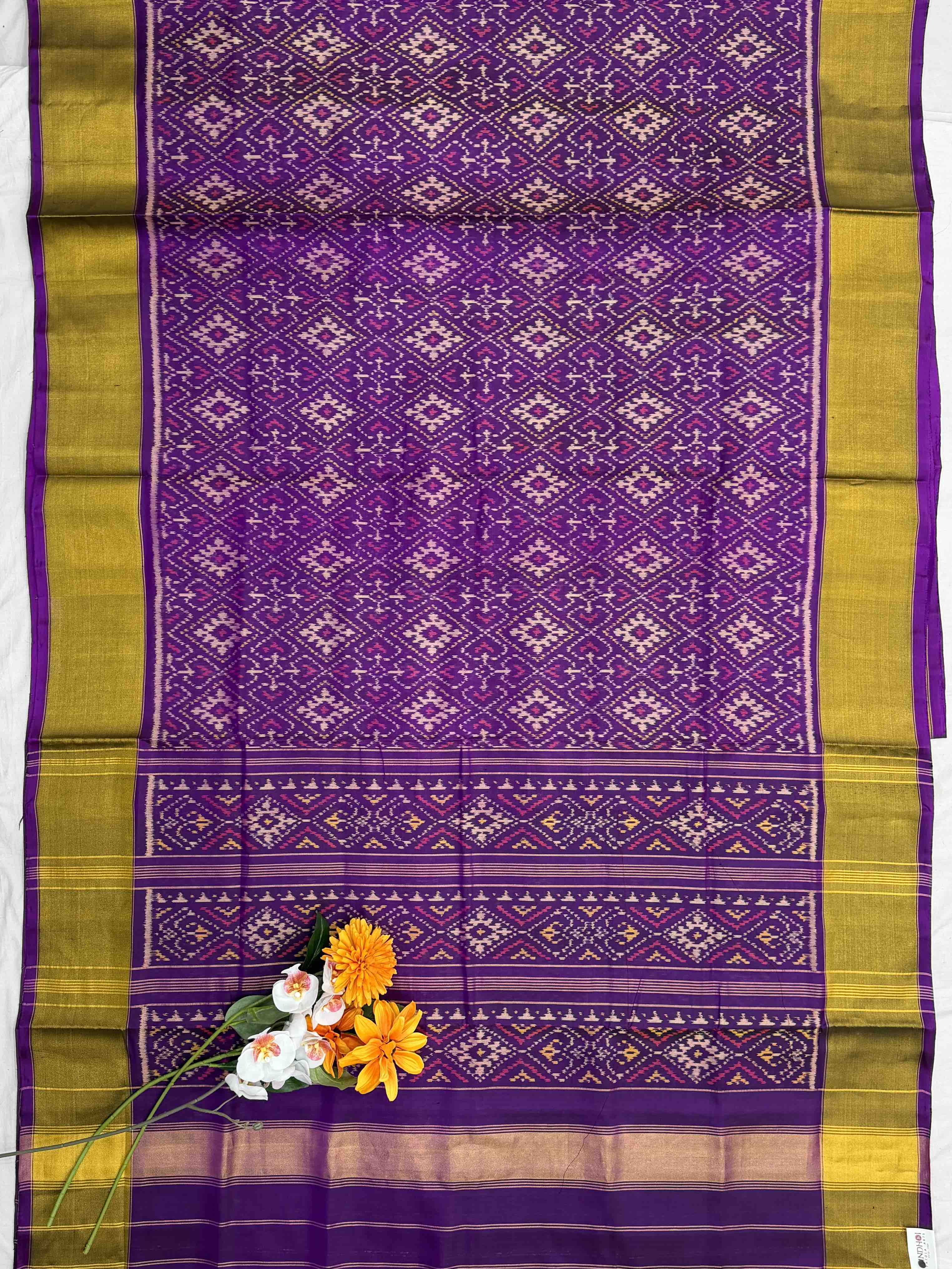 Tissue border panchanda Rajkot Patola Saree
