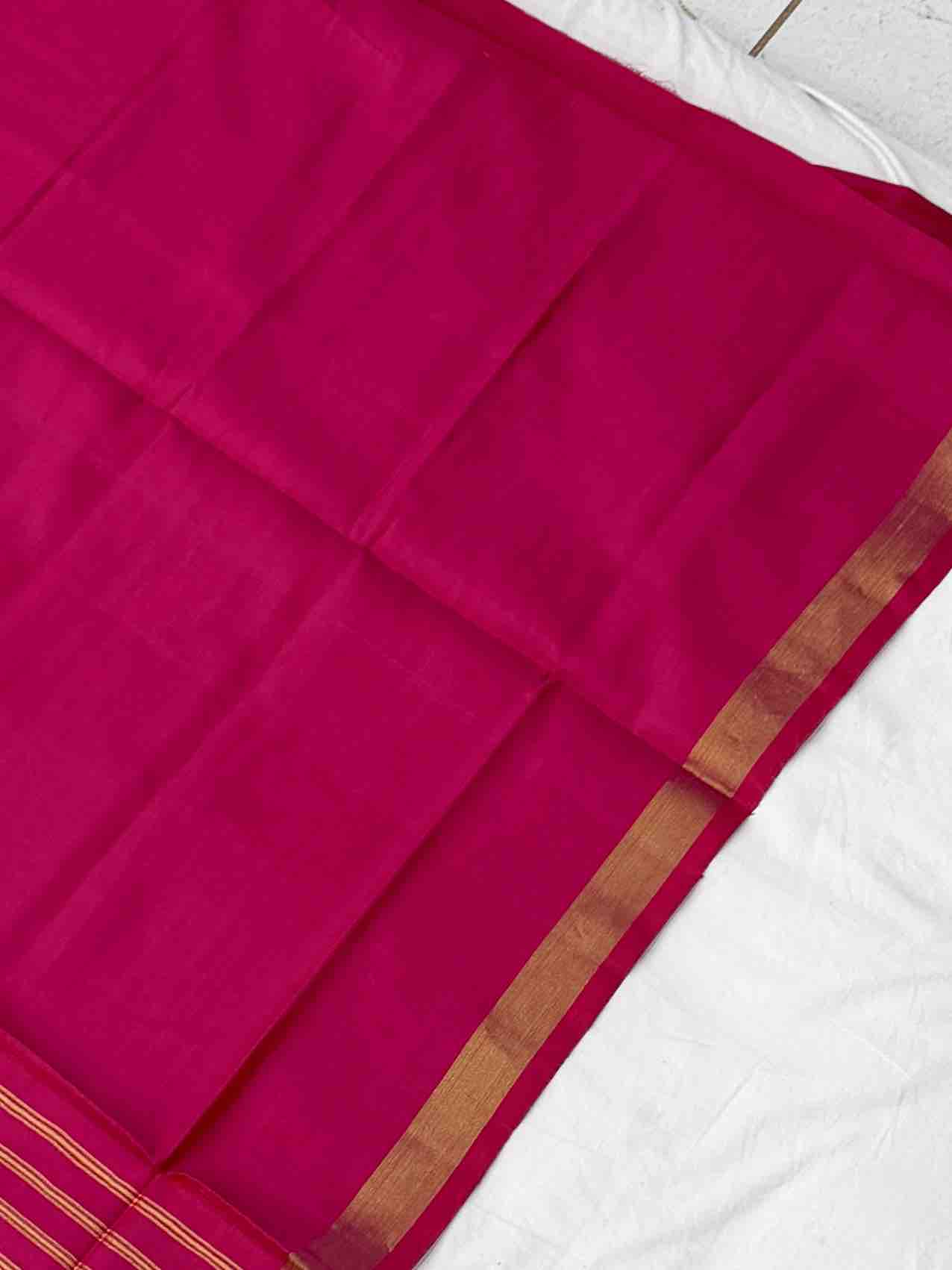 Pink Lagdi Patti Manekchawk Tissue Border Patola Saree