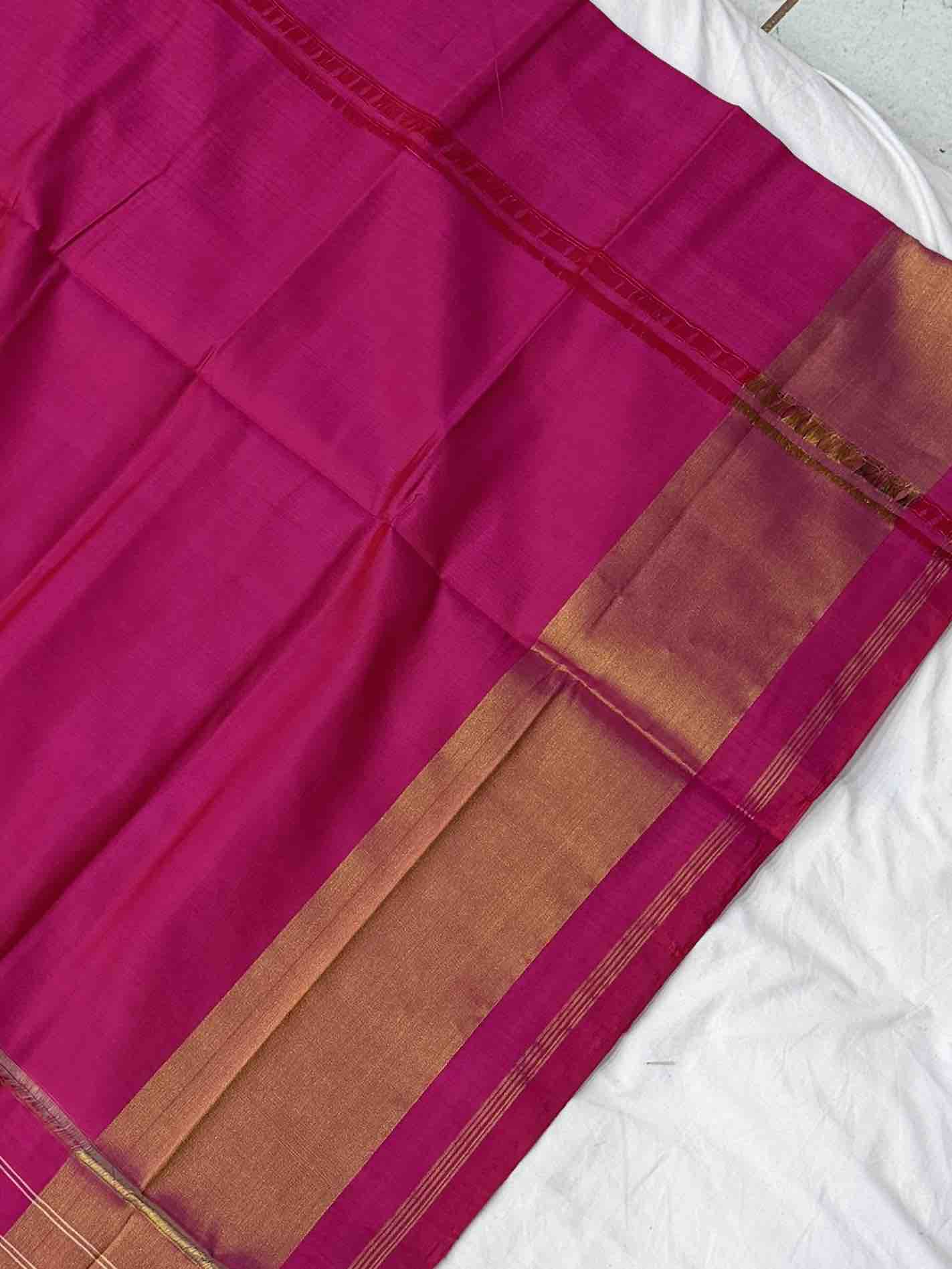 Pink Diamond Narikunj Tissue border Rajkot Patola
