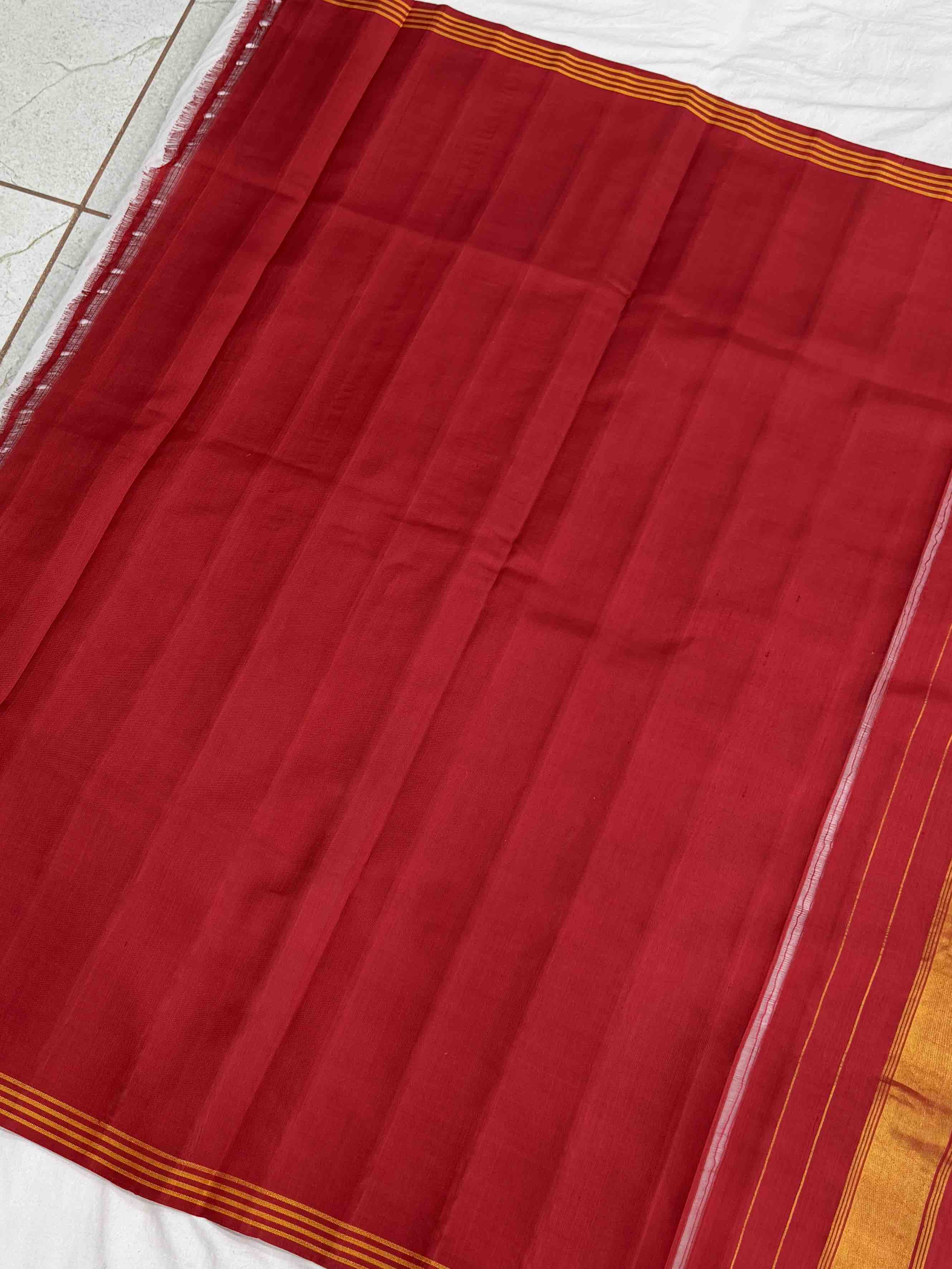 Red & Blue Navaratan Patola Saree