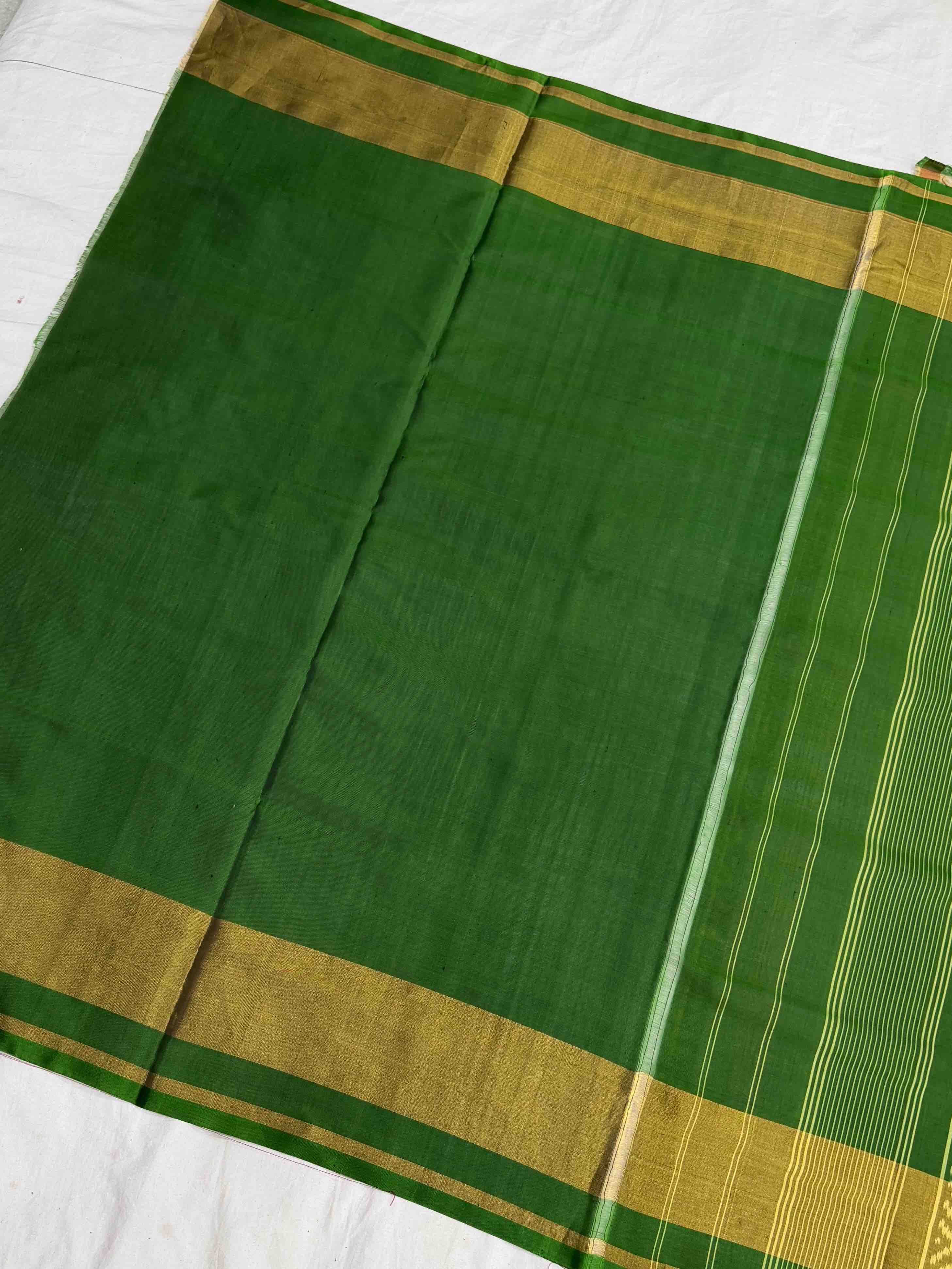 Ganga Jamuna Plain Yellow Patola Saree