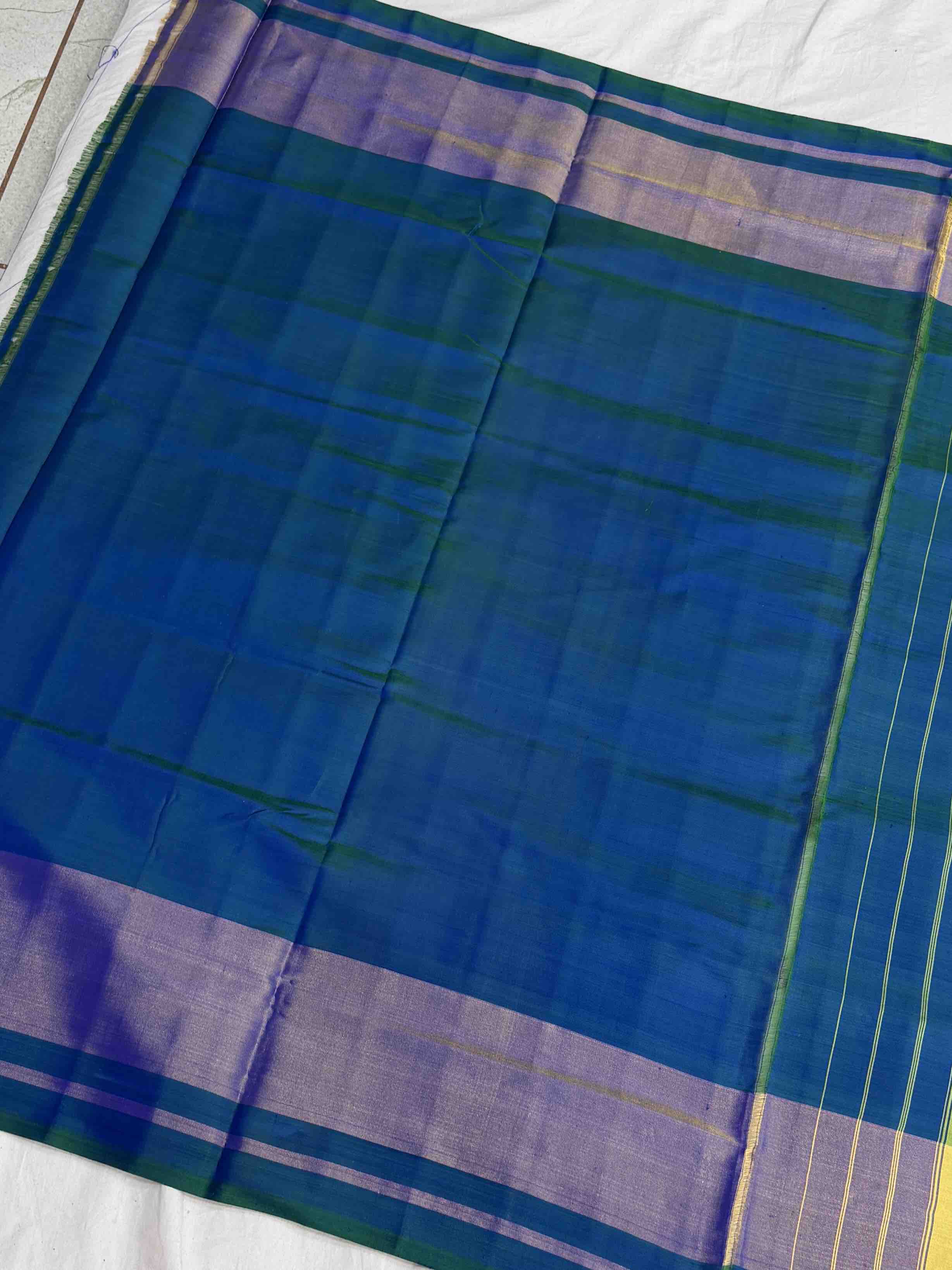 Peacock Blue shaded Panchanda Patola Saree