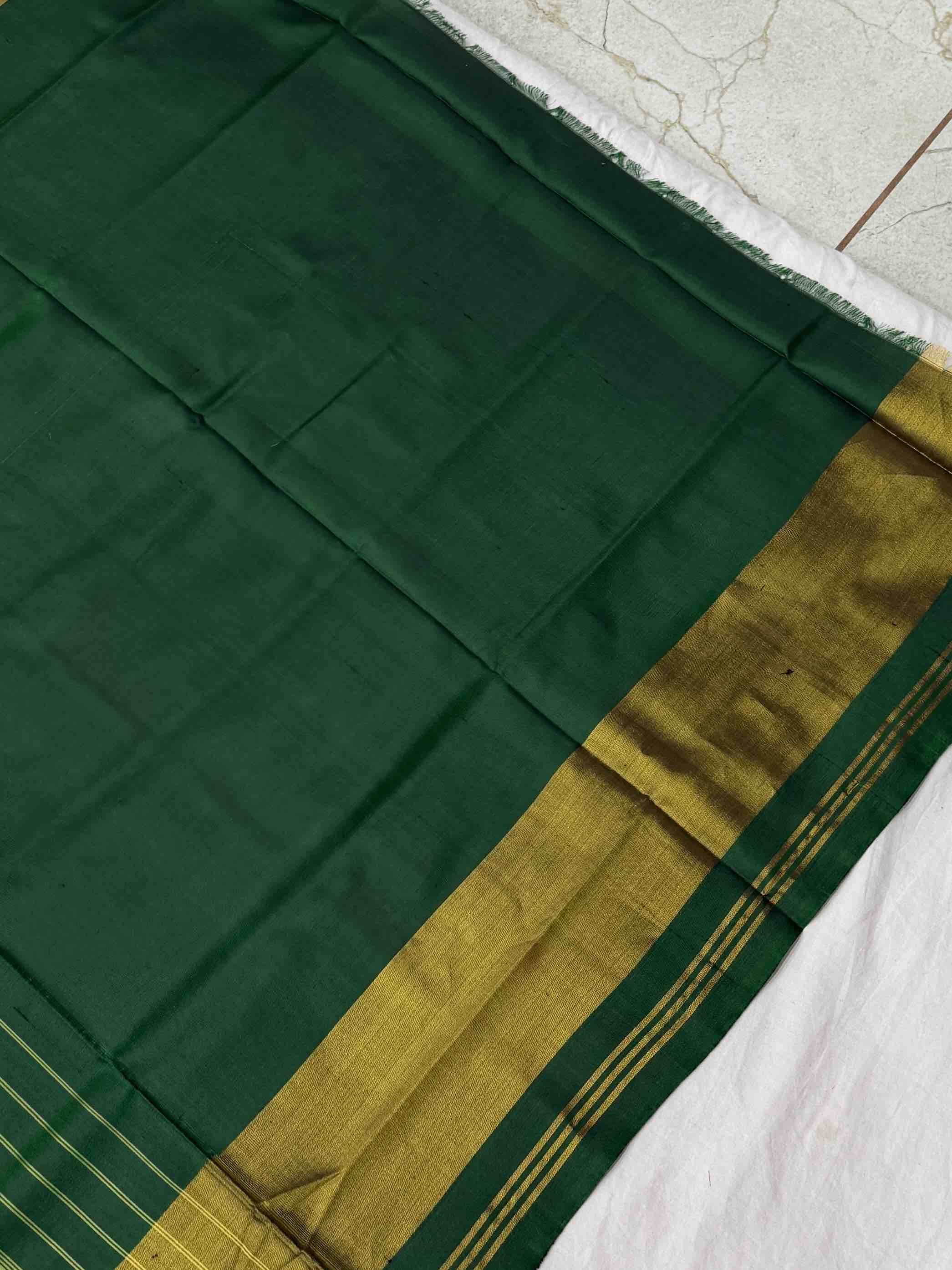 Green chandabhat Tissue Border Rajkot Patola