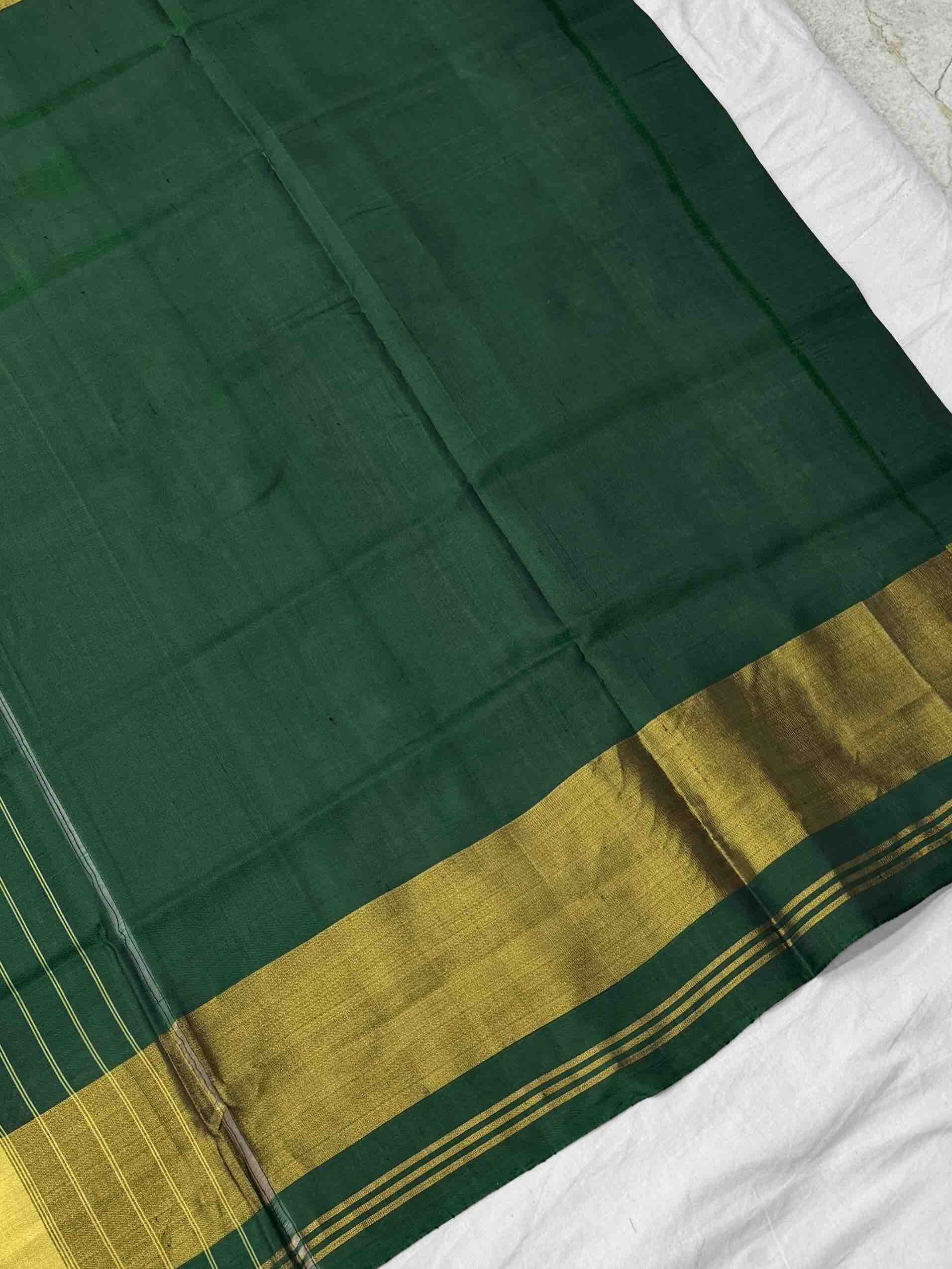 Green Navaratan Tissue border Rajkot Patola Saree