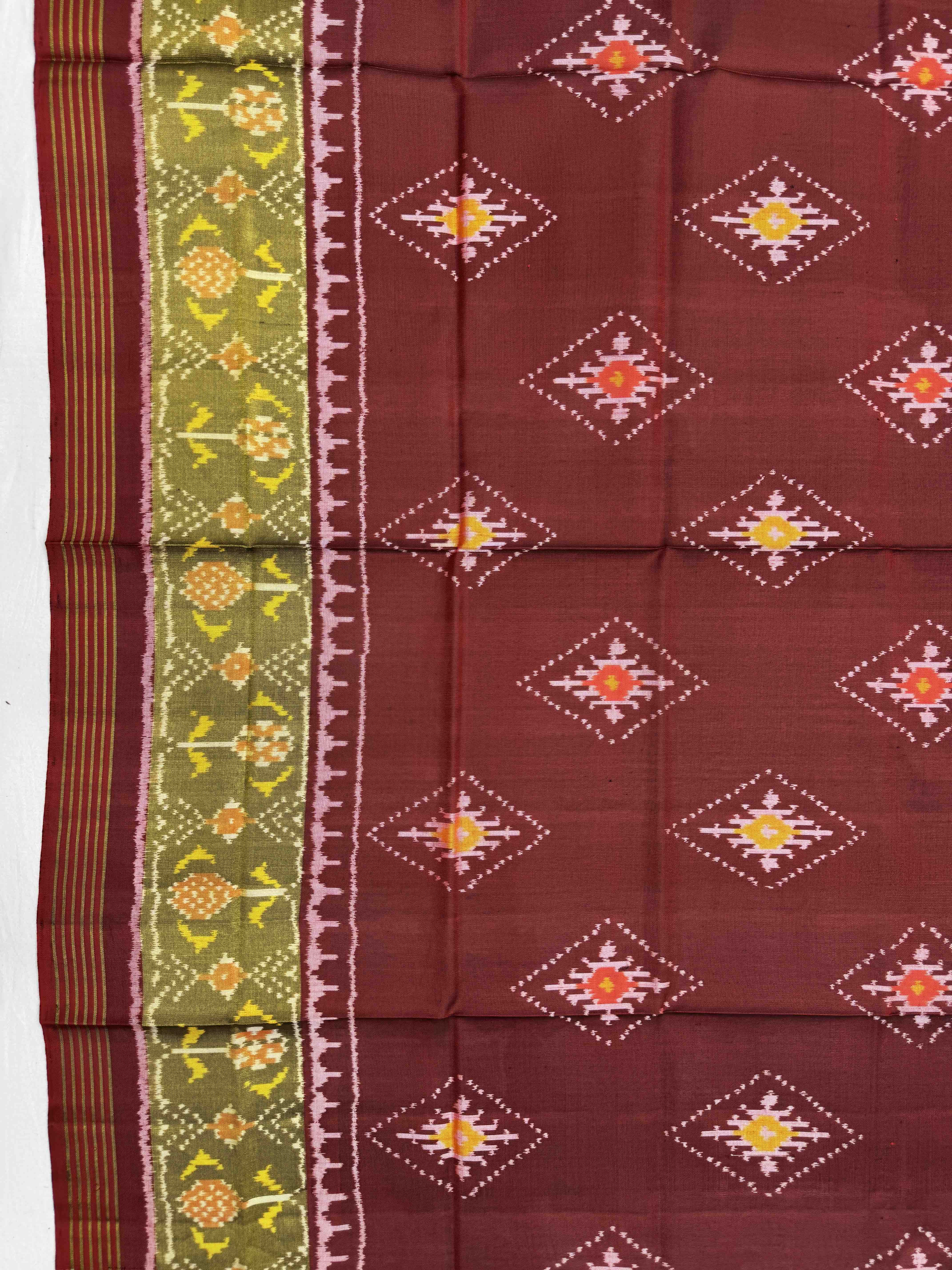 Maroon Pandhanda Patola Dupatta
