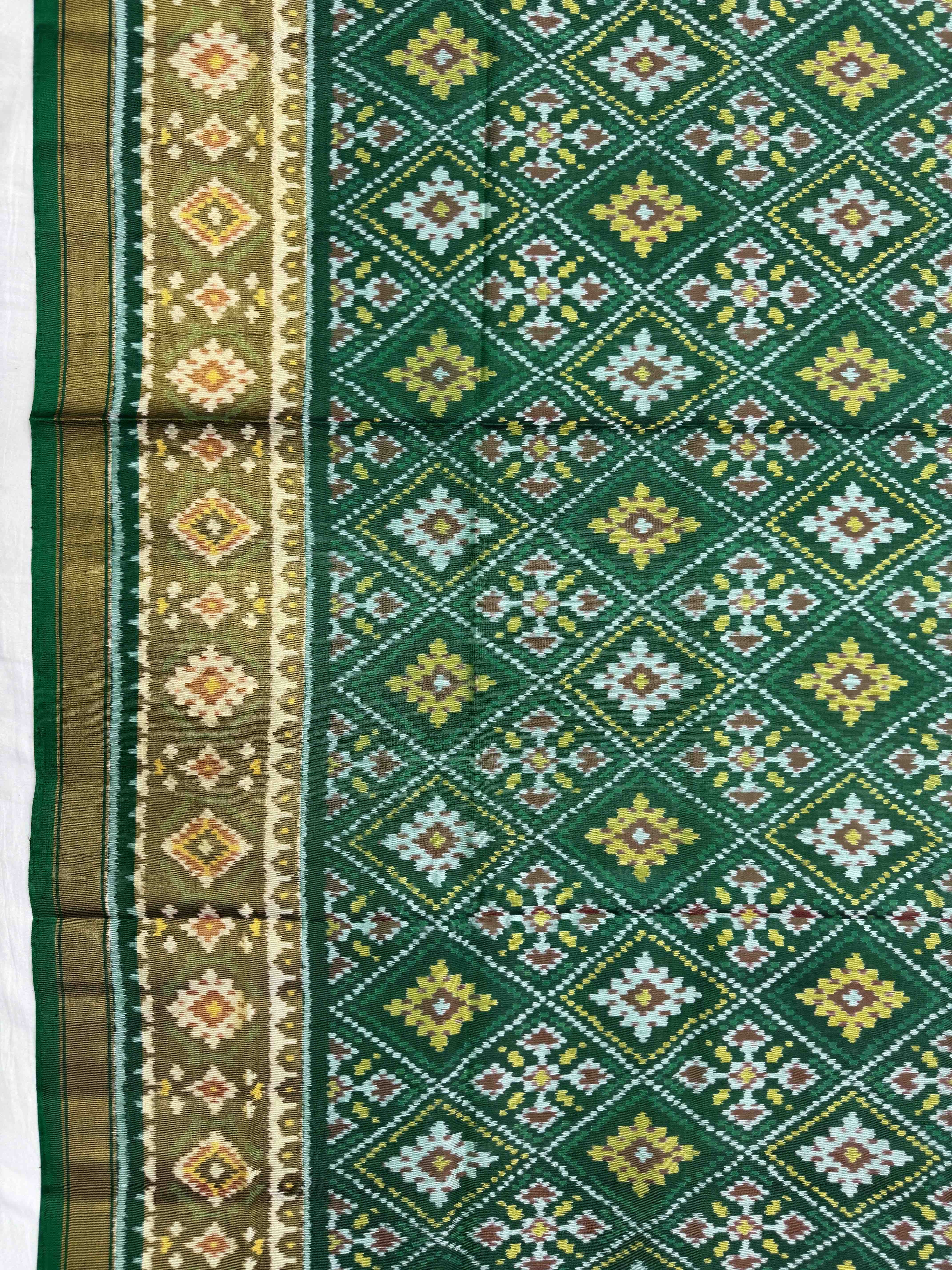 Green Shaded Panchanda Patola Dupatta