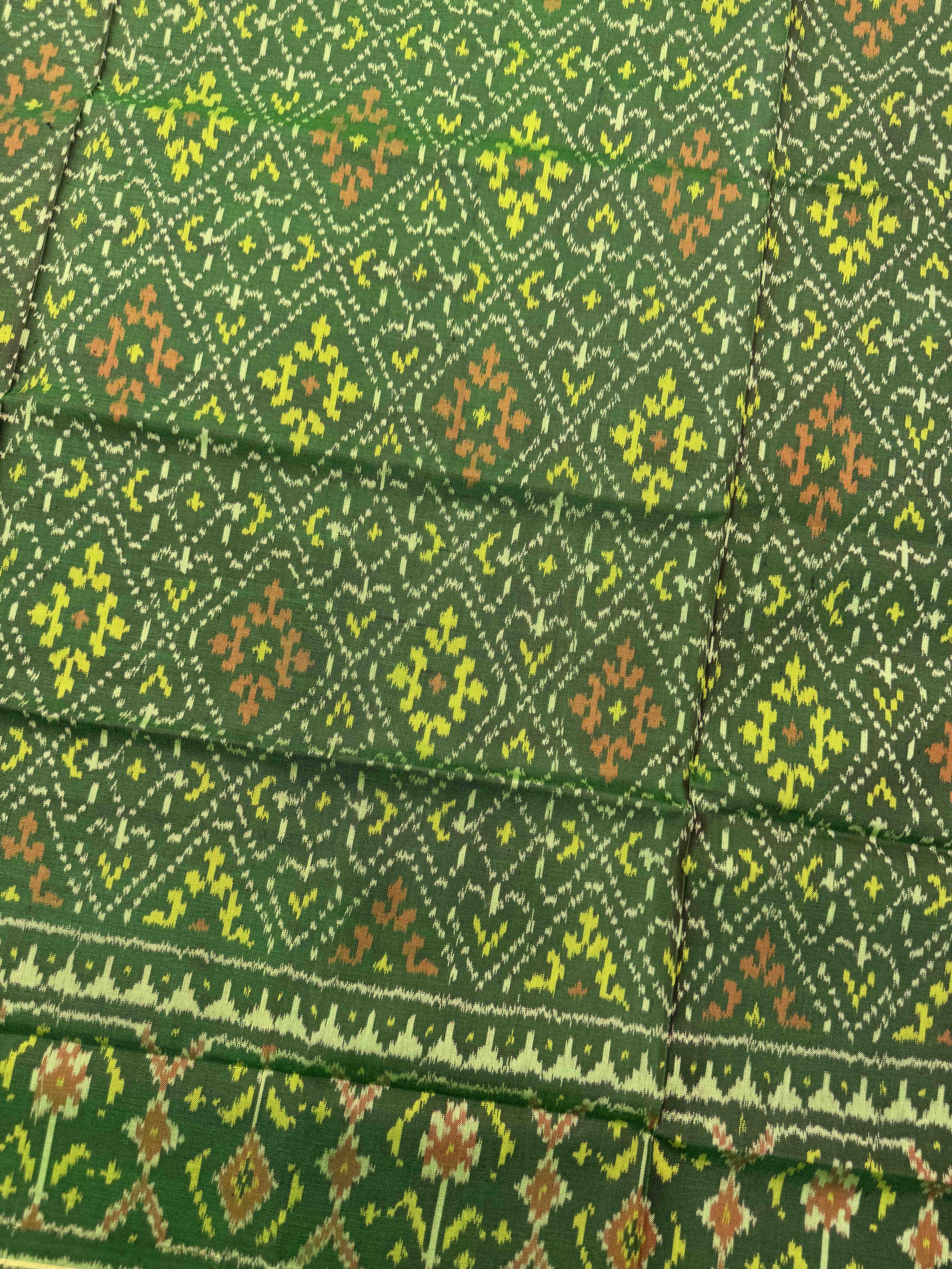 Green Panchanda Patola Dupatta