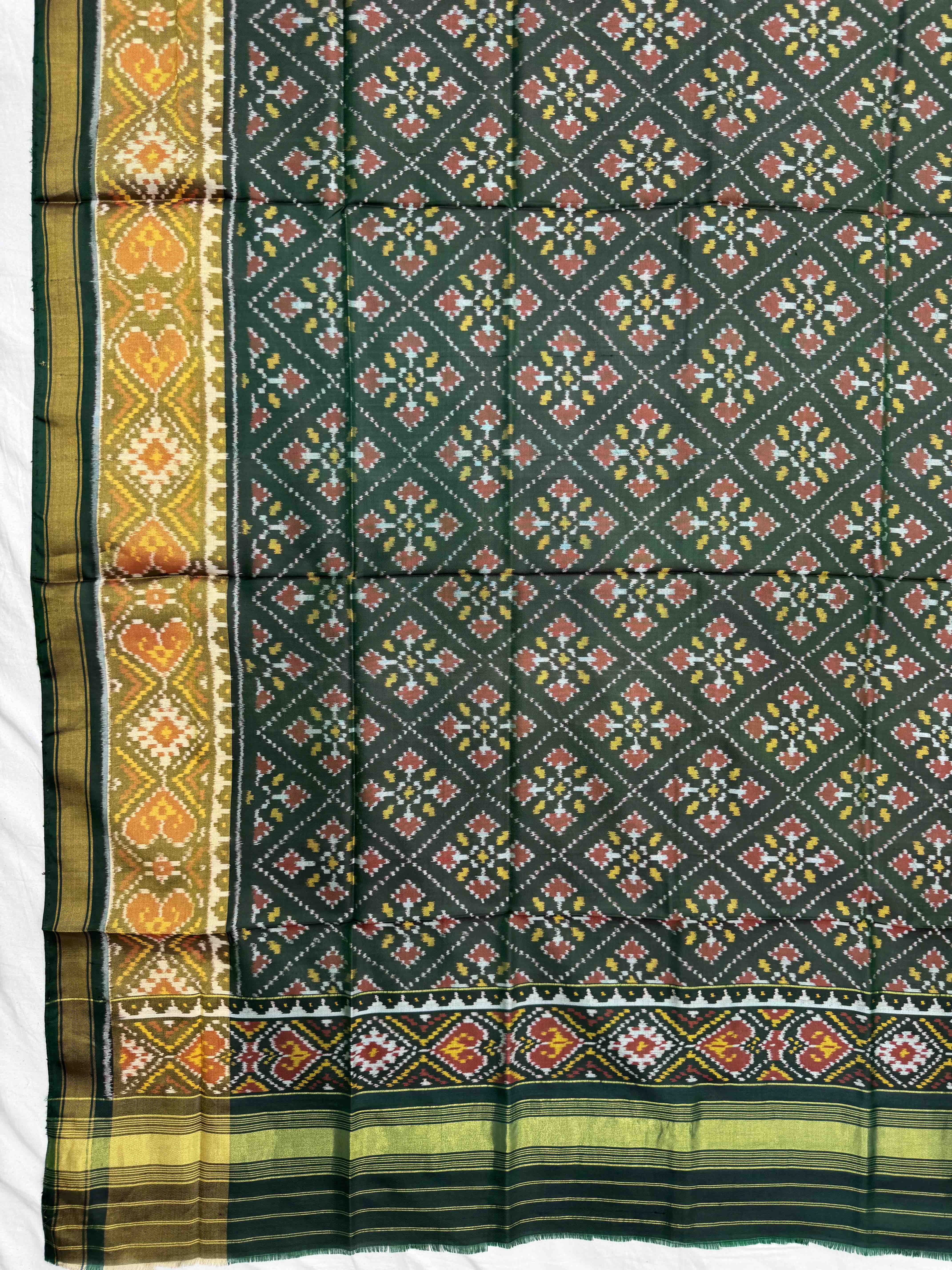 Dark Green Panchanda Patola Dupatta