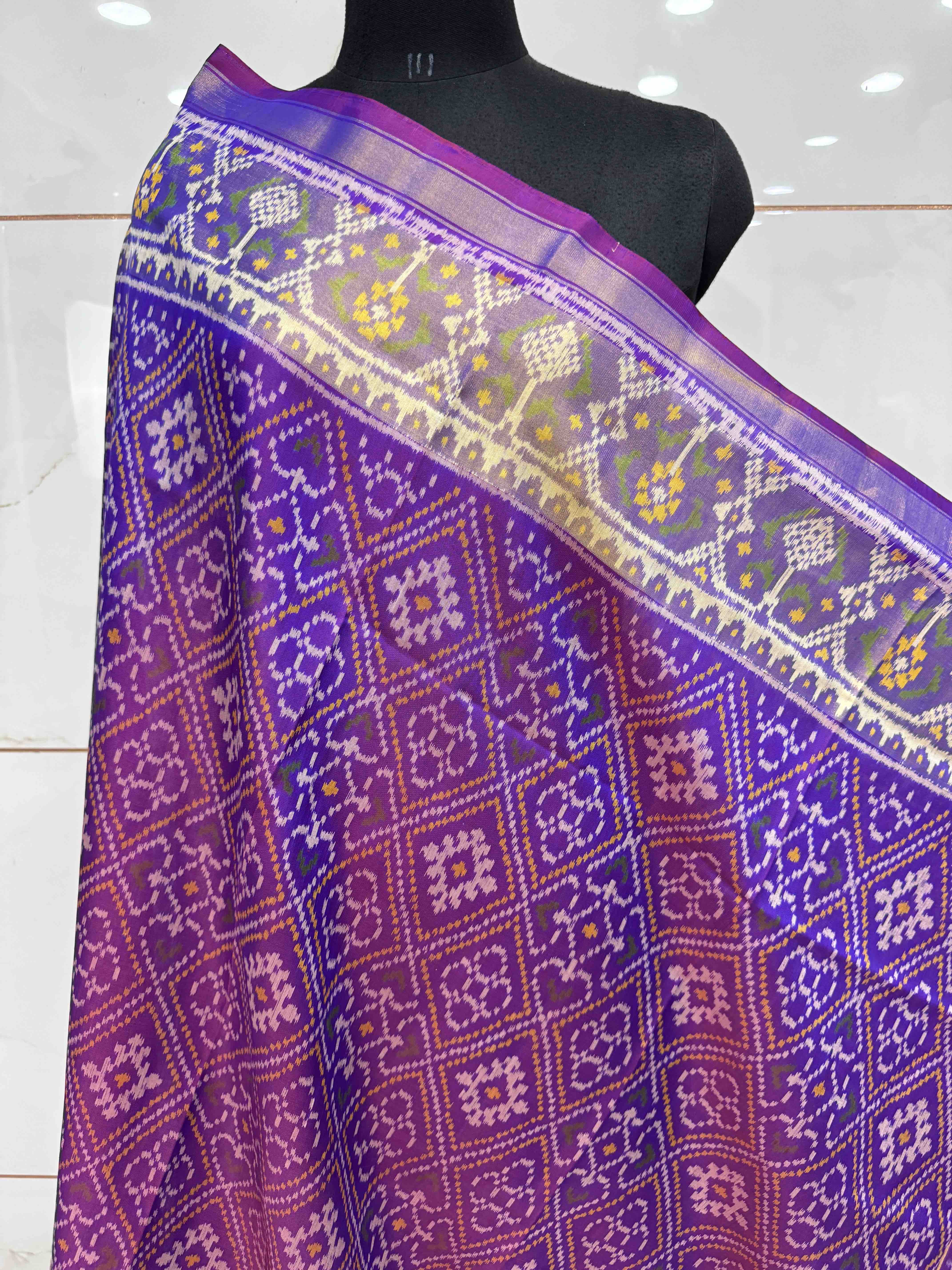Purple Panchanda Patola Dupatta