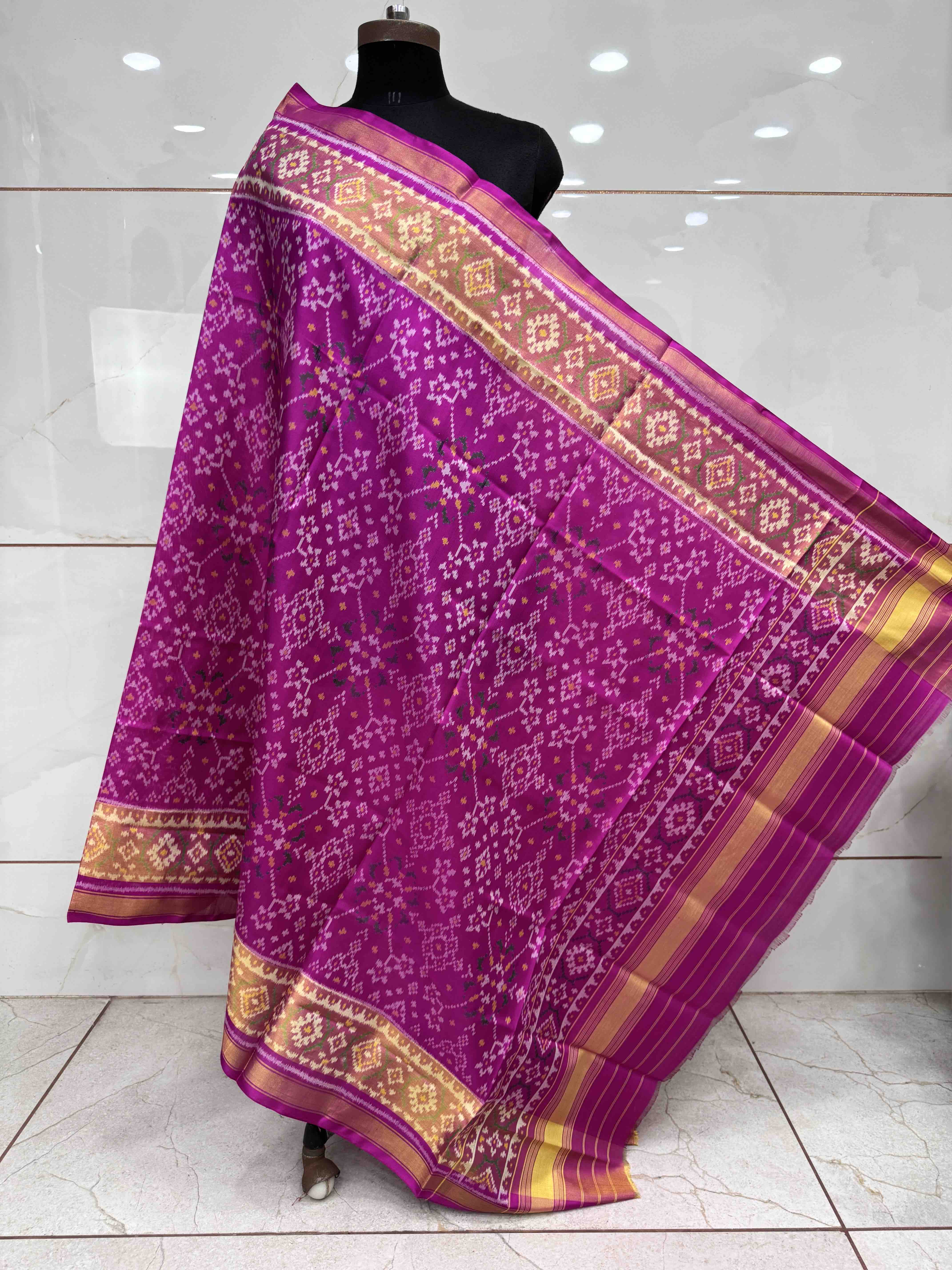Pink Navratan Patola Dupatta