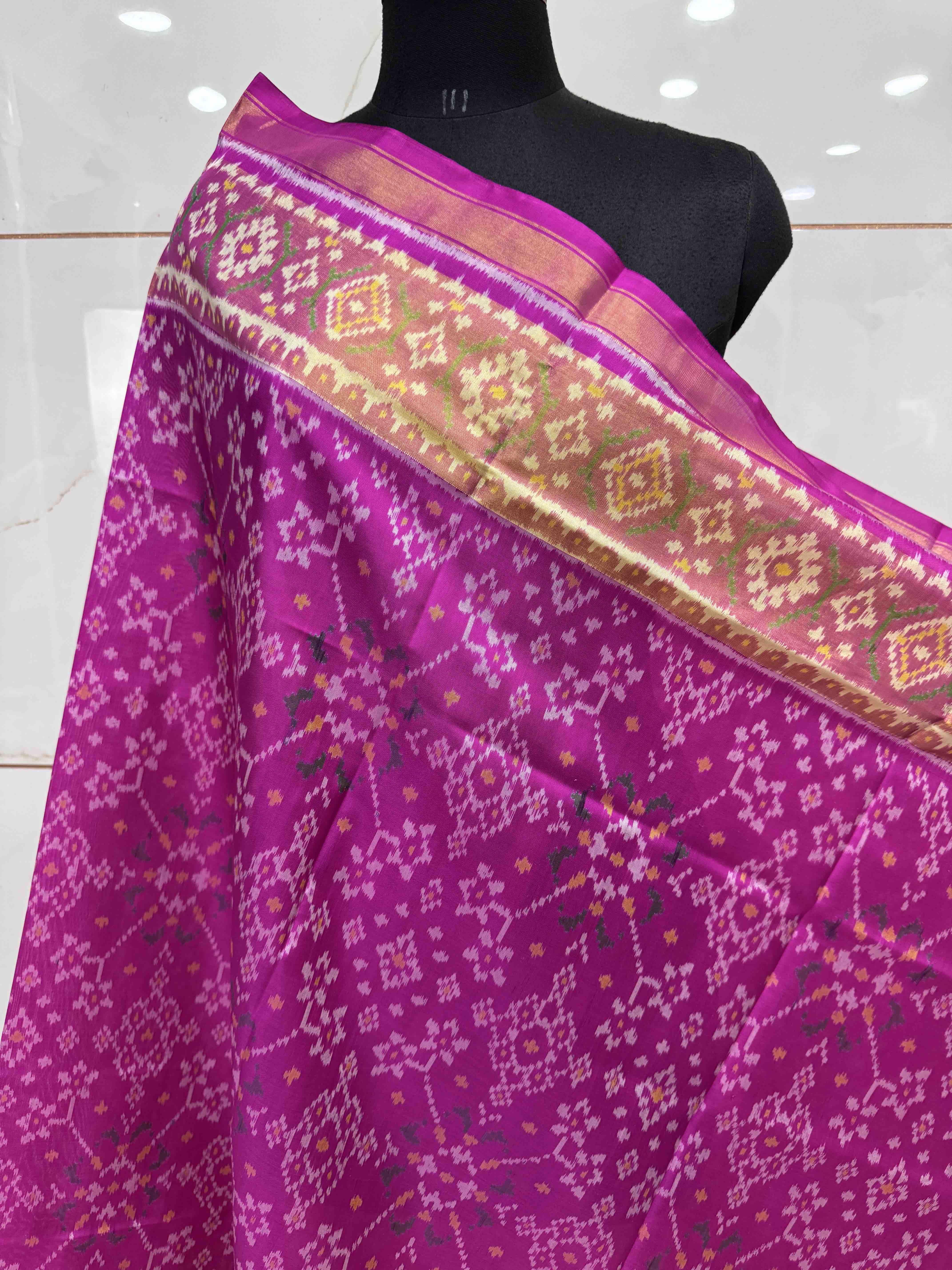 Pink Navratan Patola Dupatta