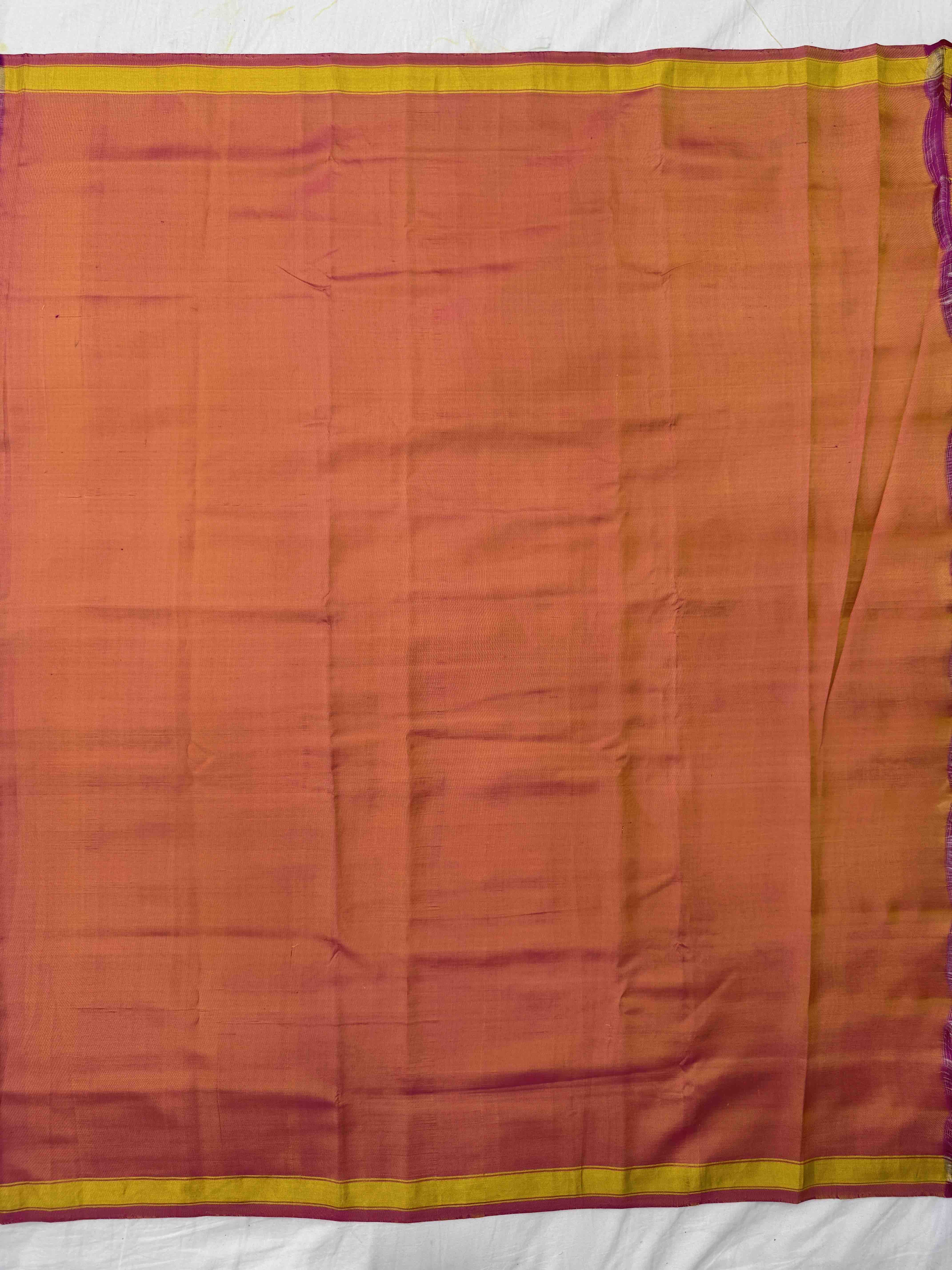 Pink and Peach Narikunj Scut Border Patola Lehenga Choli