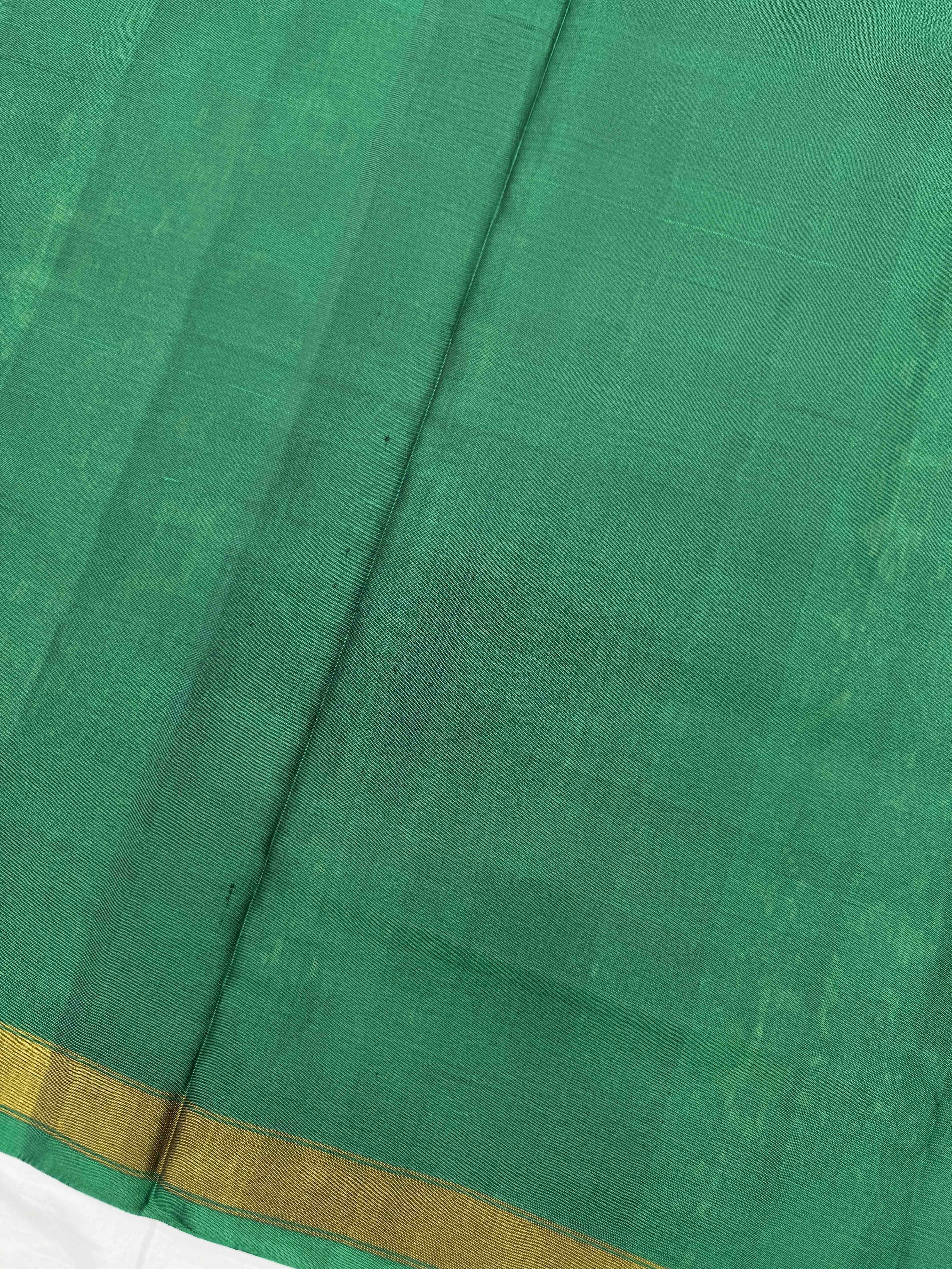 Green & Rust Narikunj with Booty Patola Dress