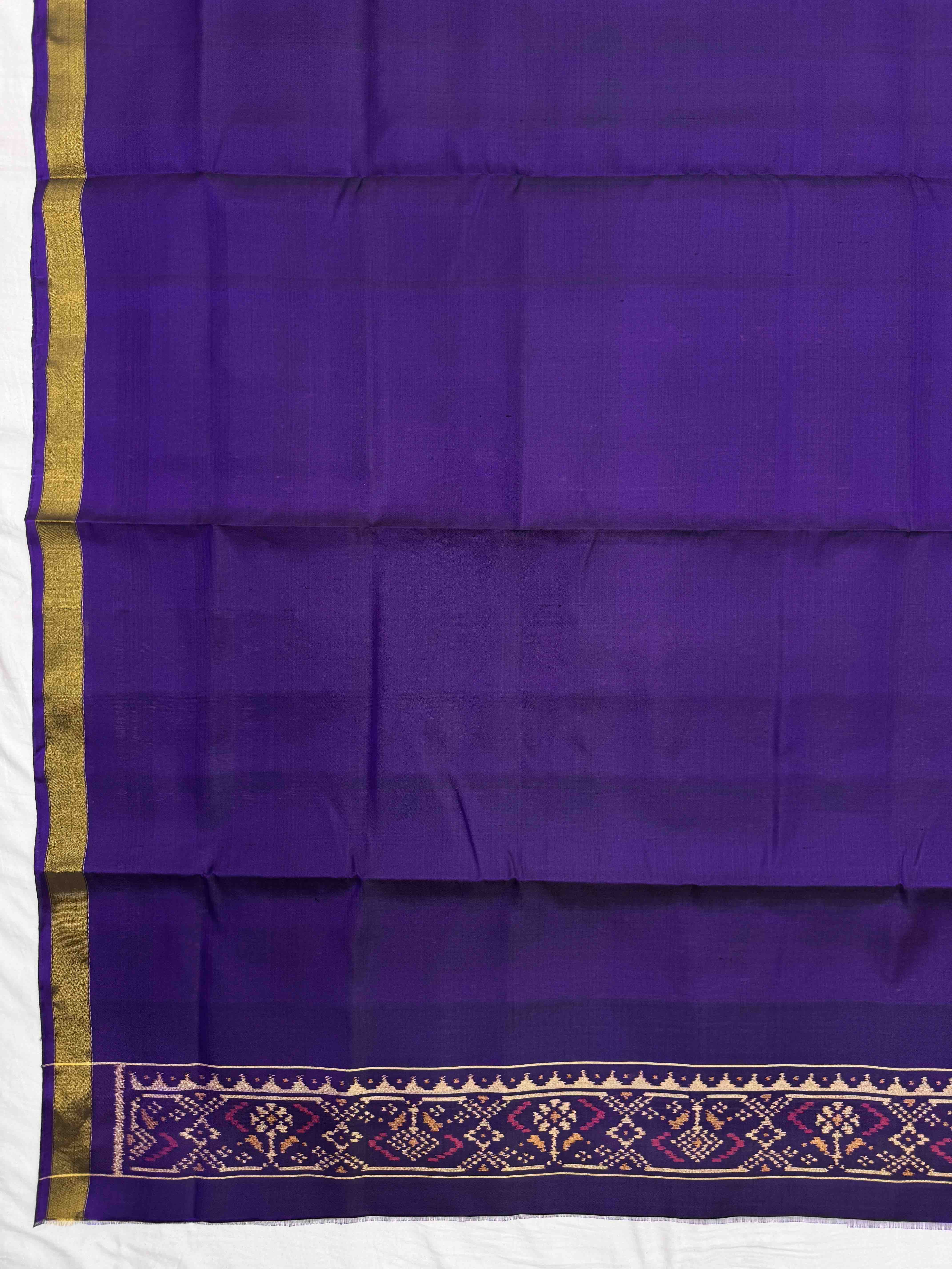 Purple & Pink Panchanda with Bandhani Design Patola Dress
