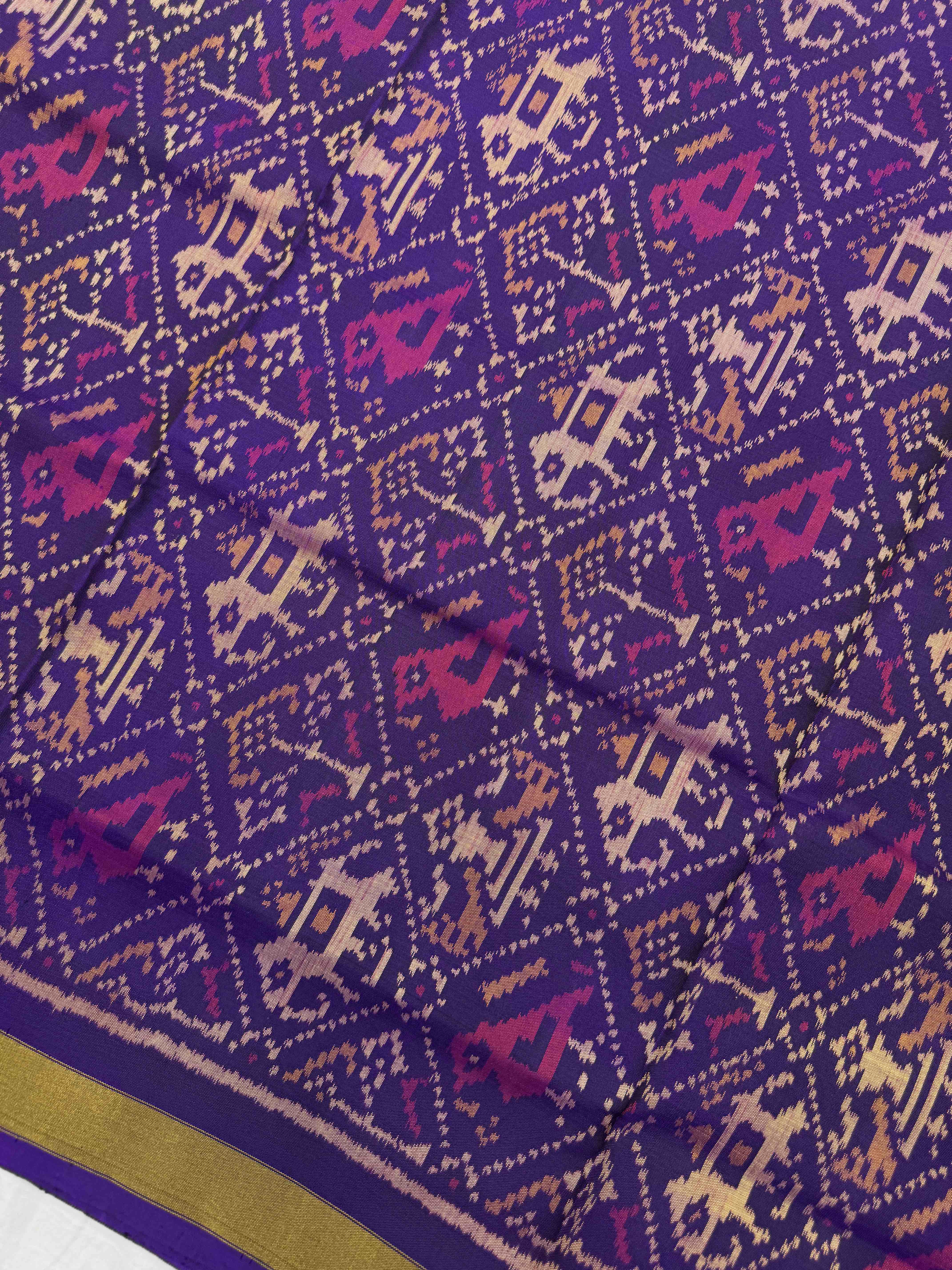 Purple & Pink Narikunj with Booty Patola Dress