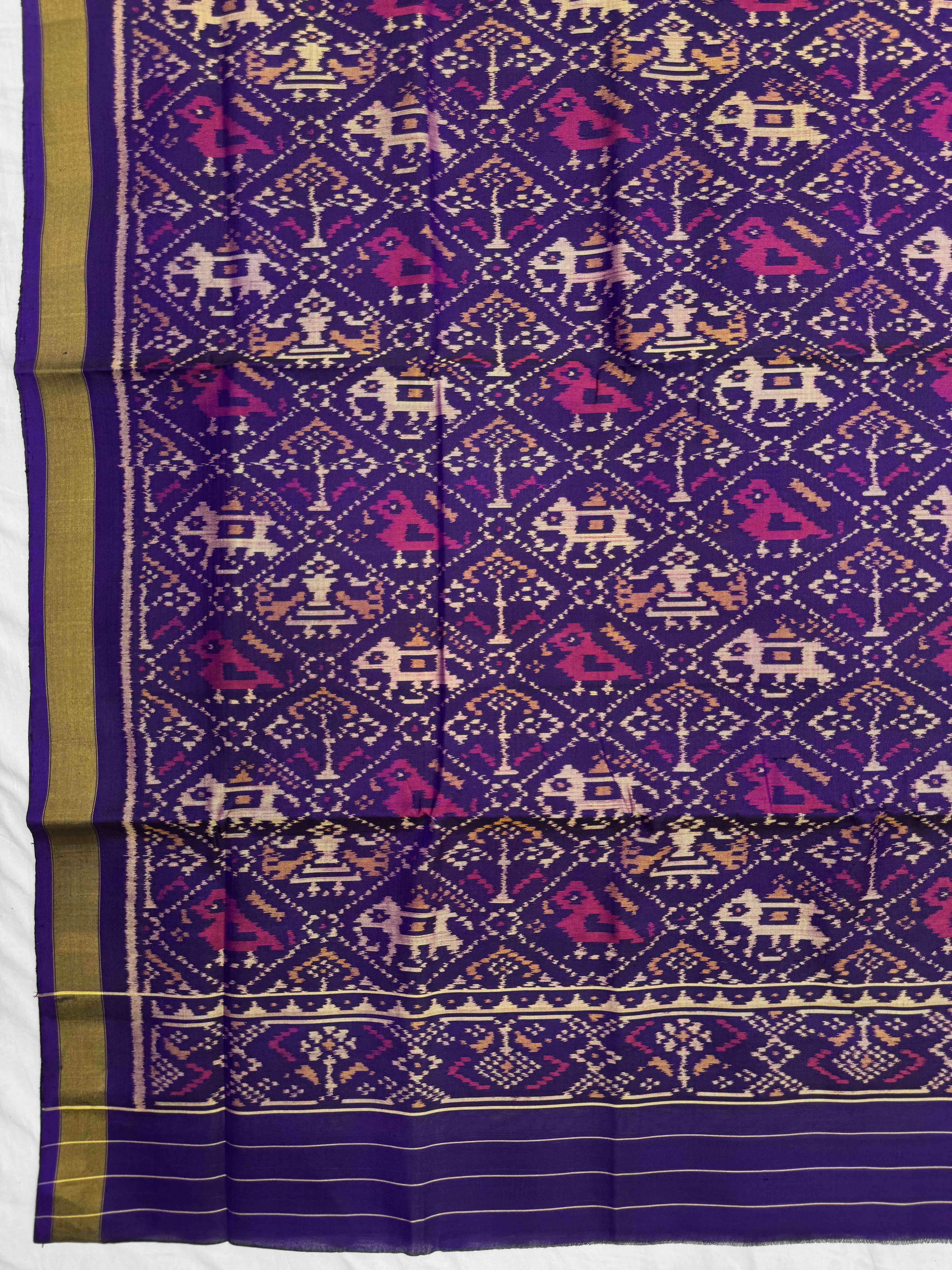 Purple & Pink Narikunj with Booty Patola Dress