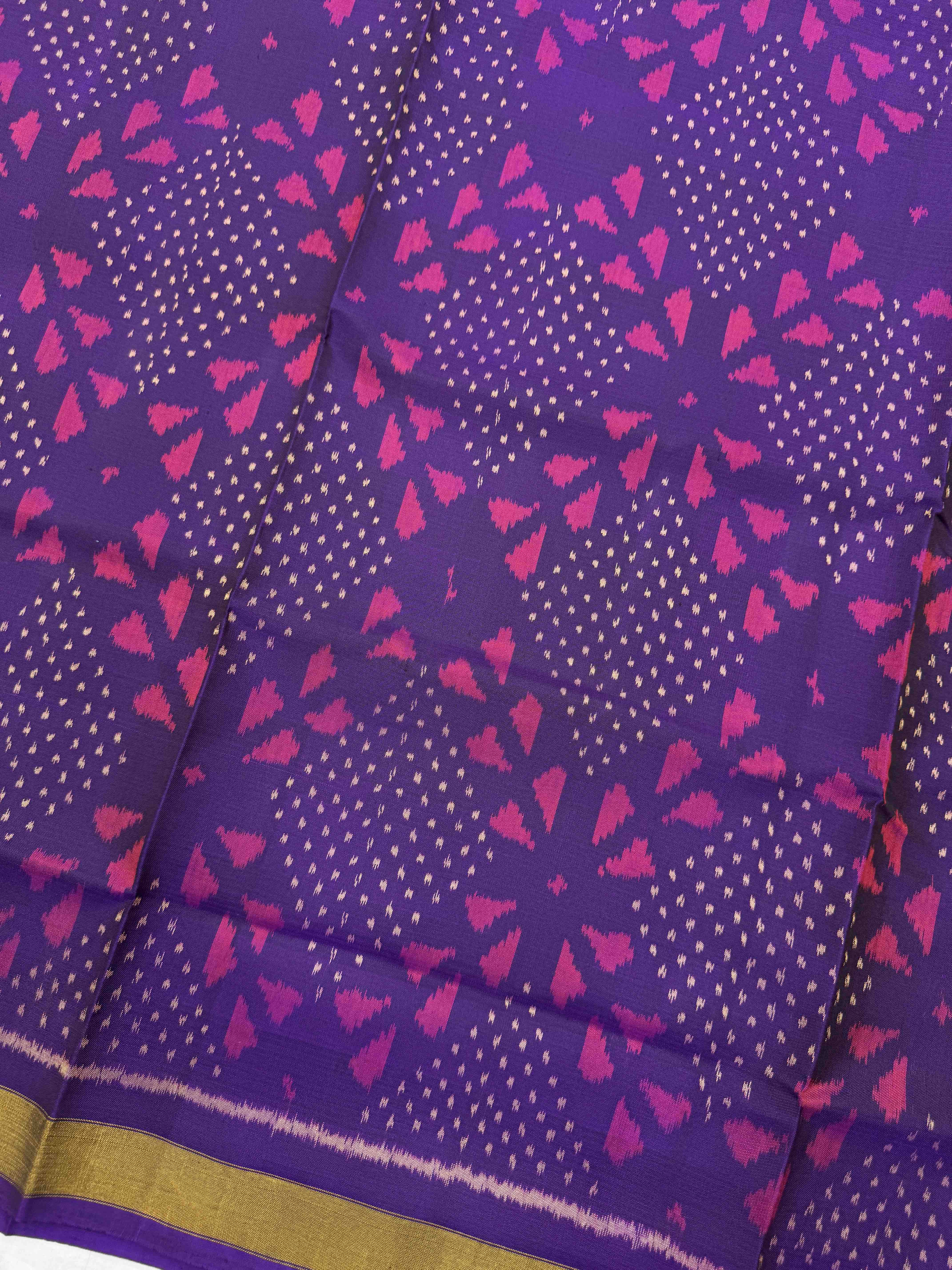 Purple & Pink Fancy with Booty Patola Dress