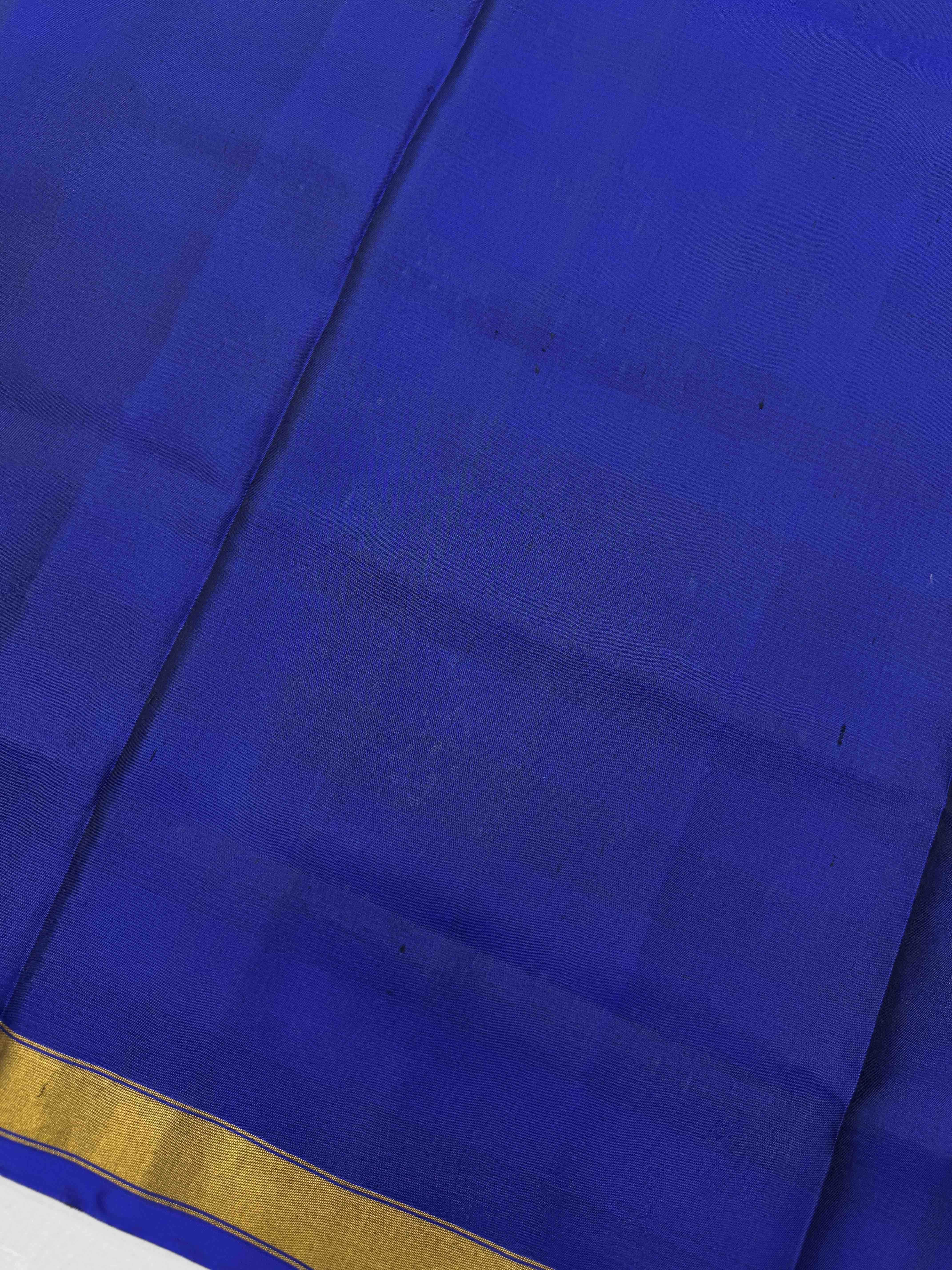 Blue & Purple Manekchowk with Doted Patola Dress