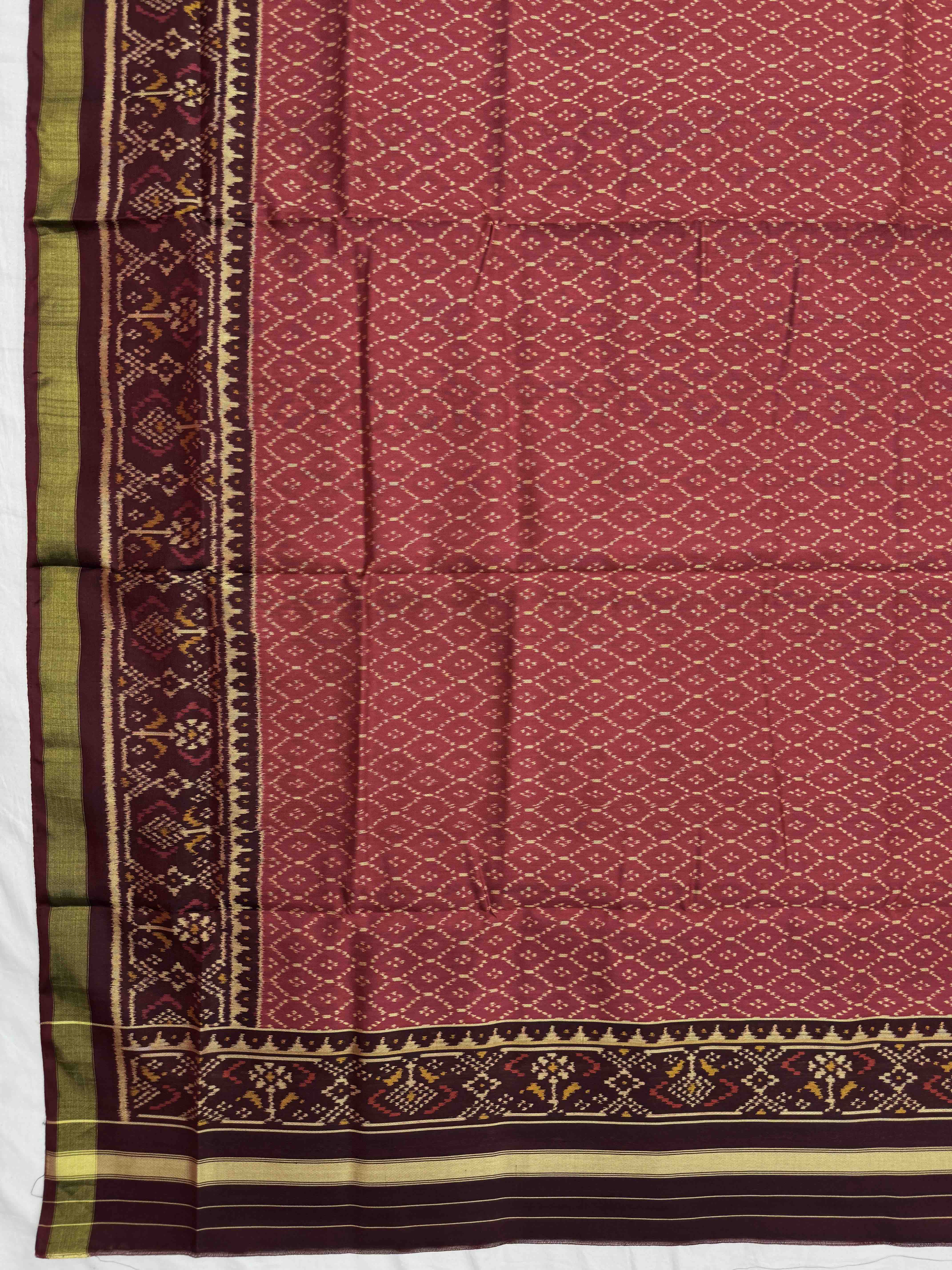 Maroon & Red Manekchok with Booty Patola Dress