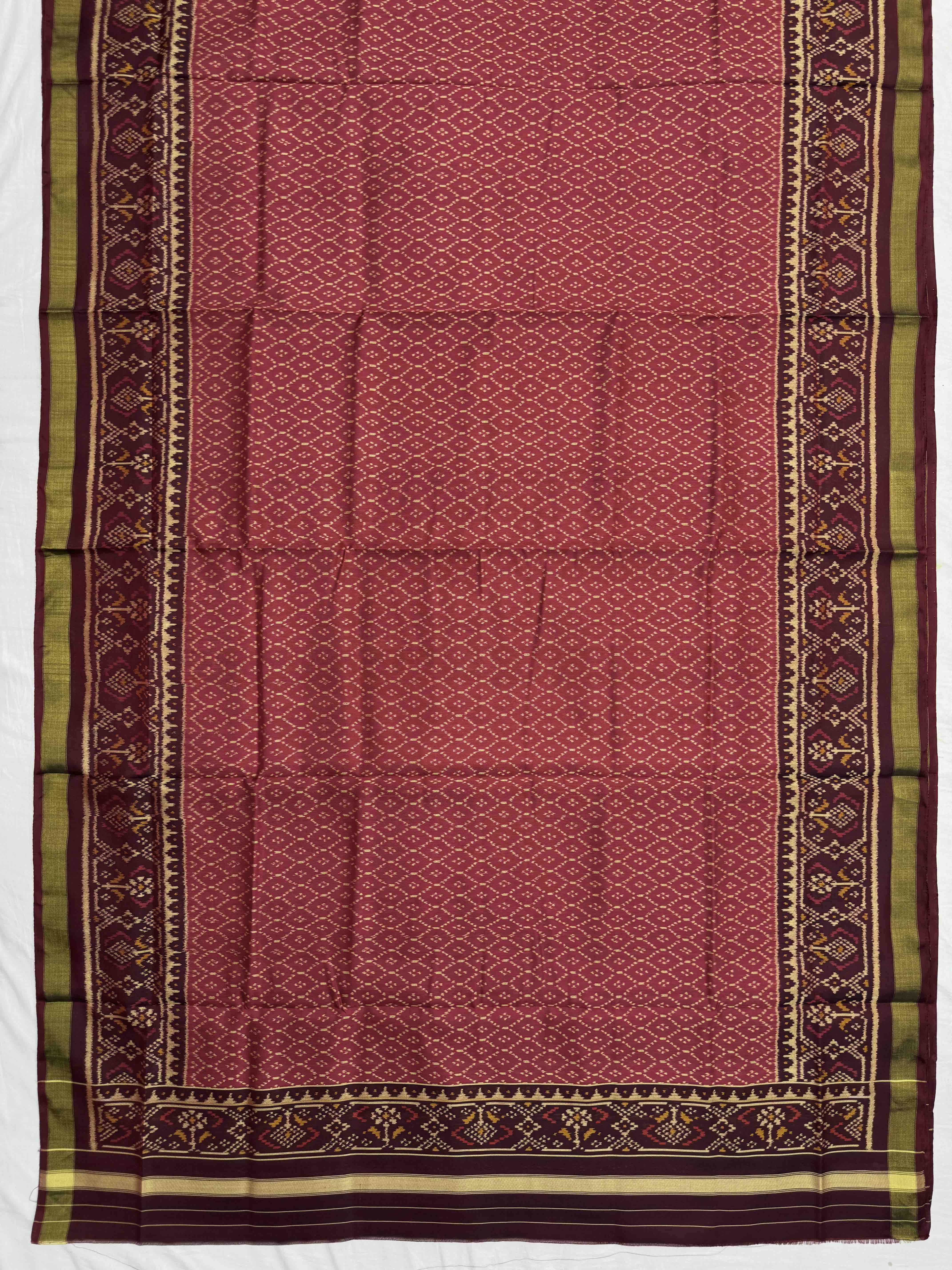 Maroon & Red Manekchok with Booty Patola Dress
