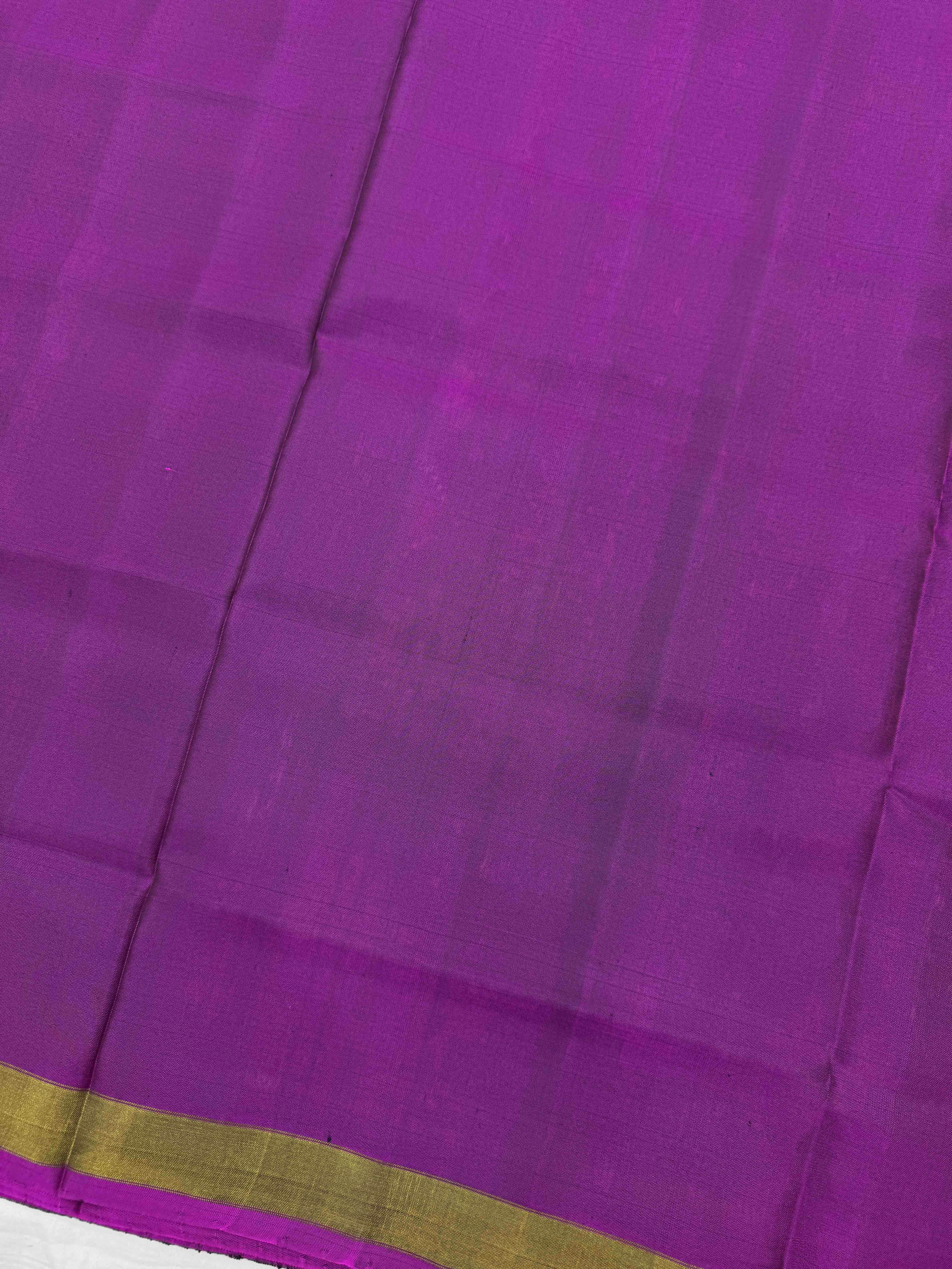 Purple & Pink Panchanda with Zig zag Linging Patola Dress