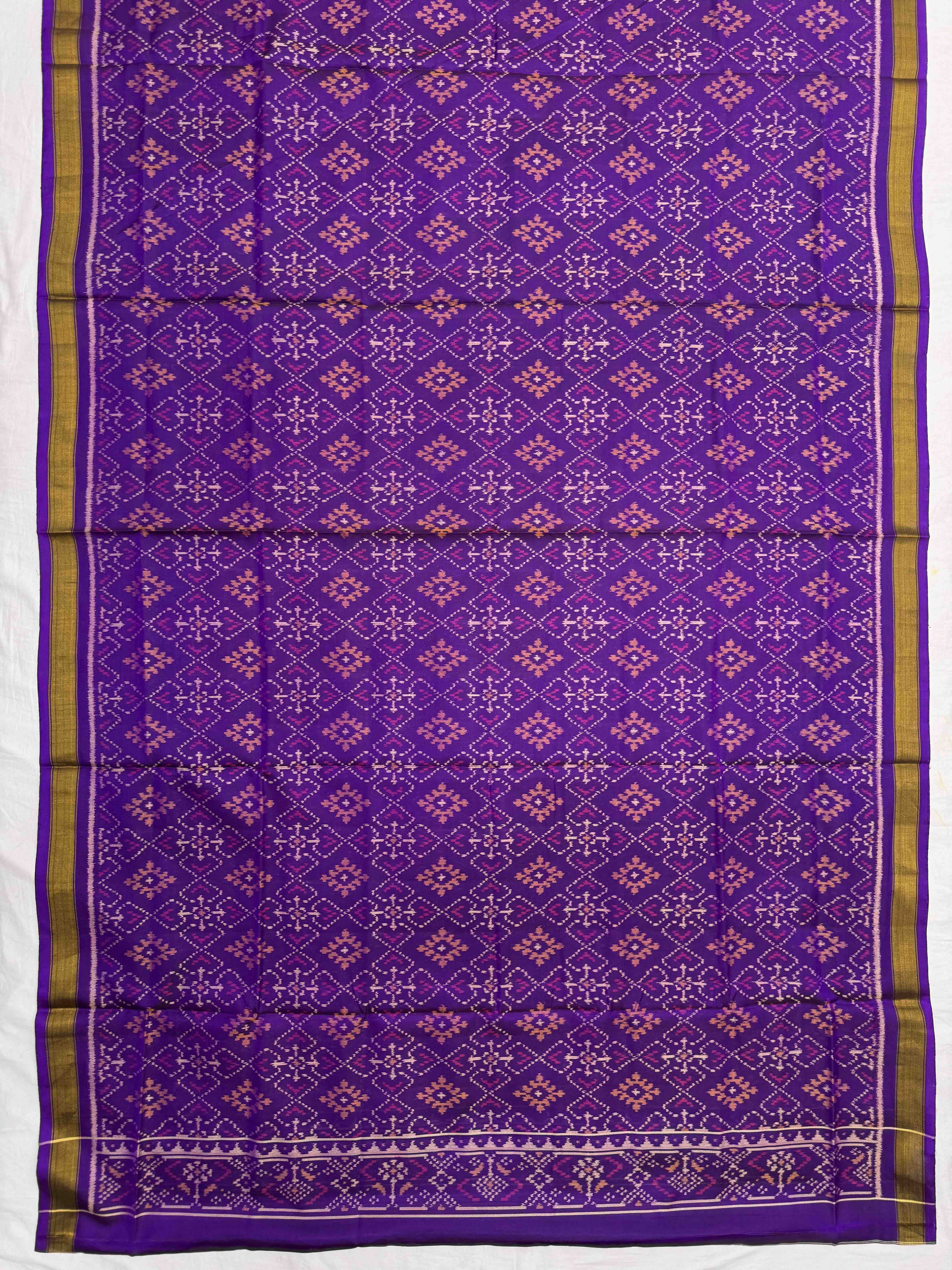 Purple & Pink Panchanda with Boody Patola Dress