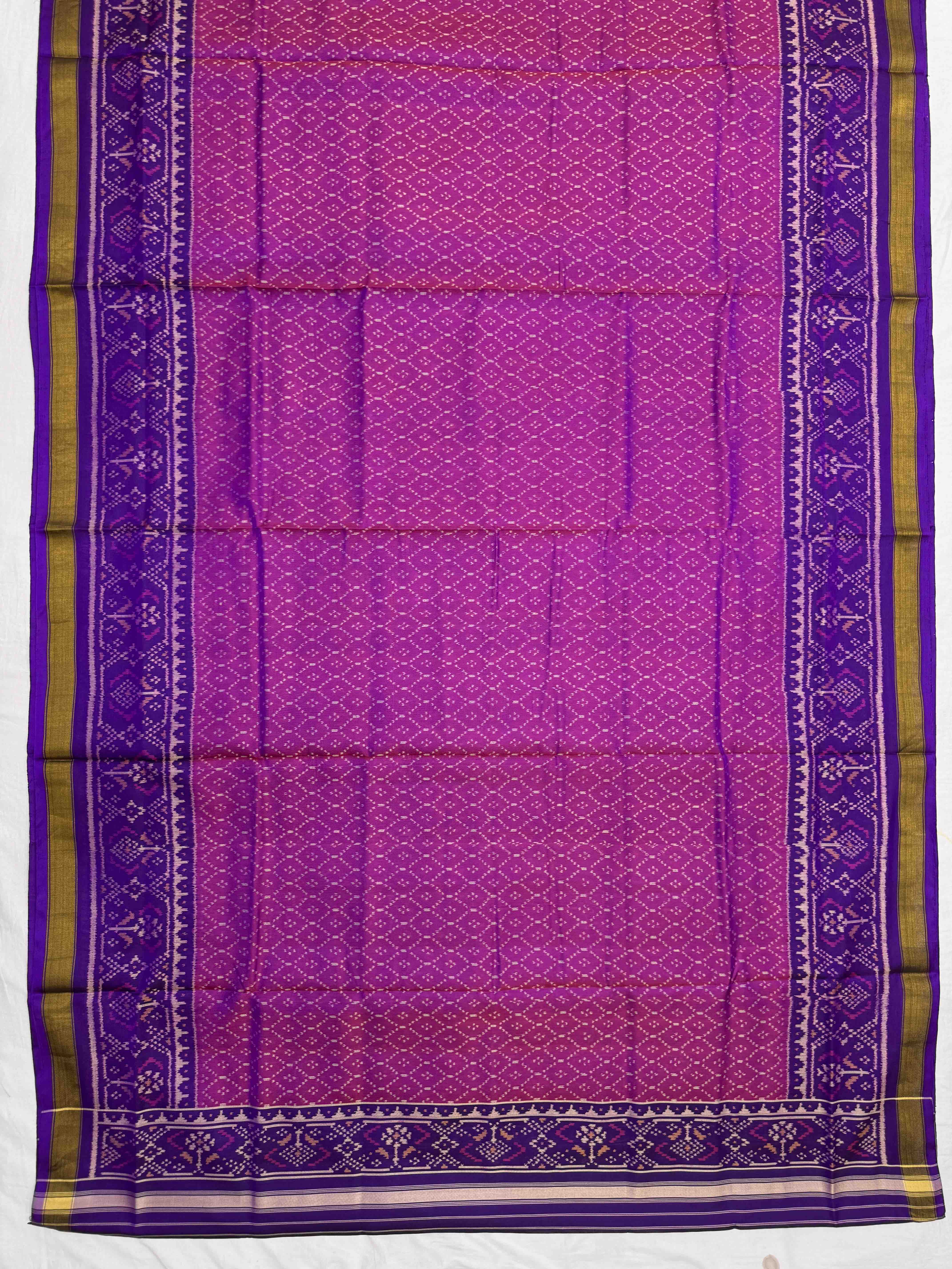 Purple & Pink Panchanda with Boody Patola Dress