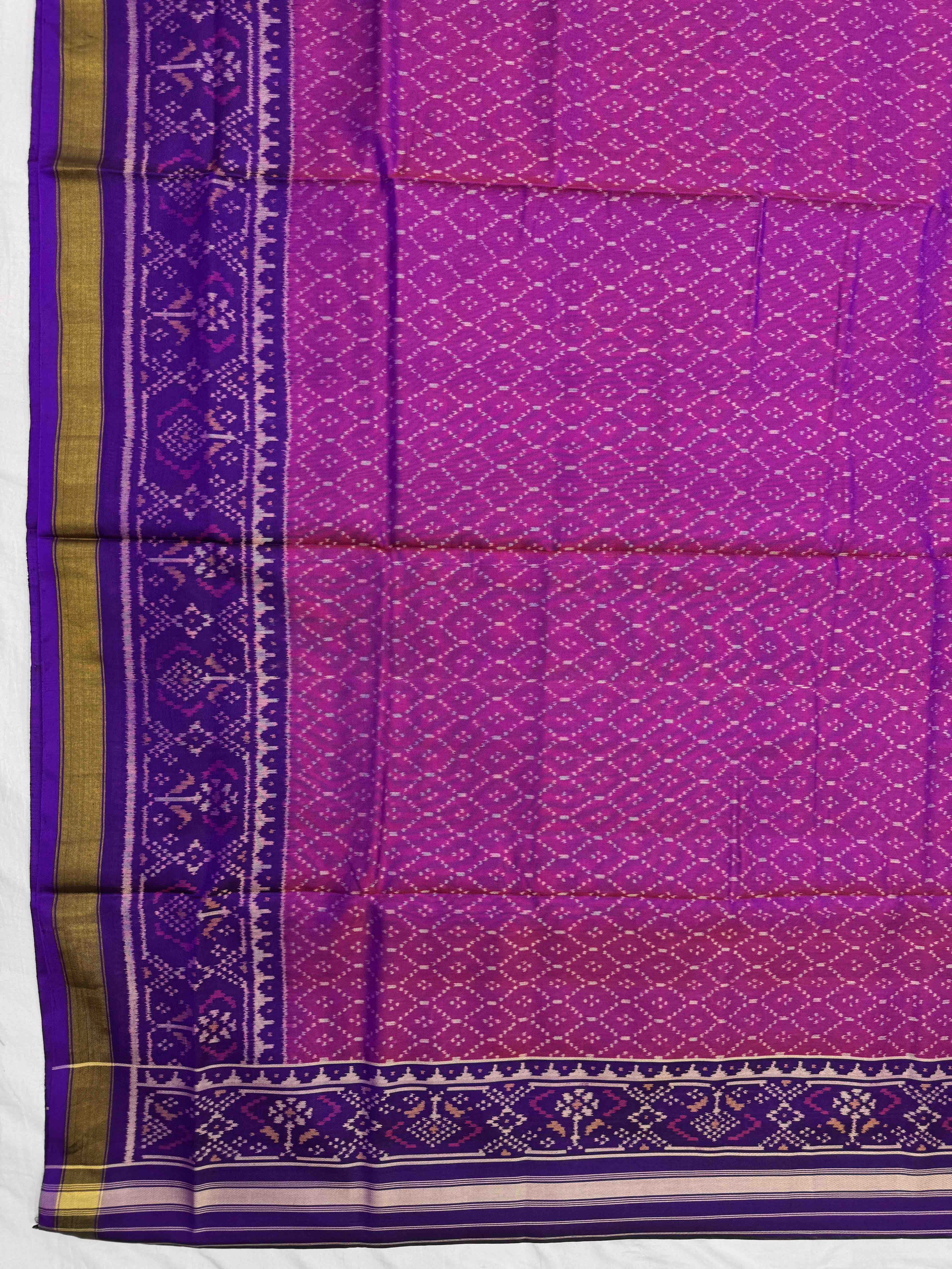 Purple & Pink Panchanda with Boody Patola Dress