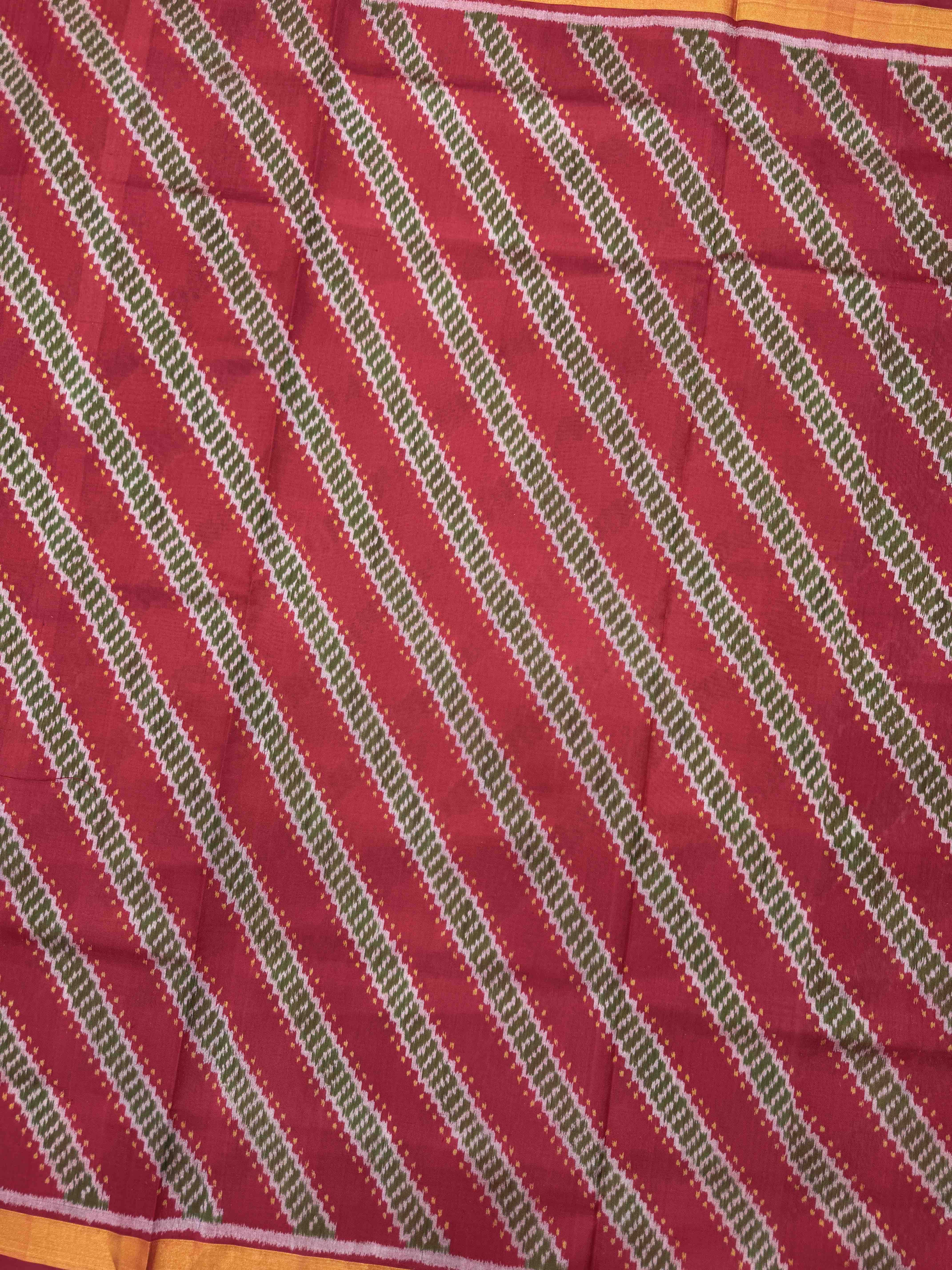 Red Leheriya Patola Saree